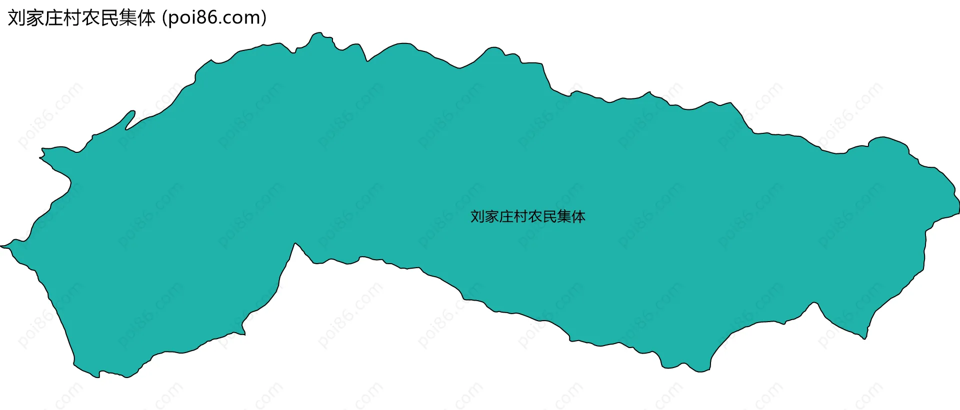 刘家庄村农民集体边界地图