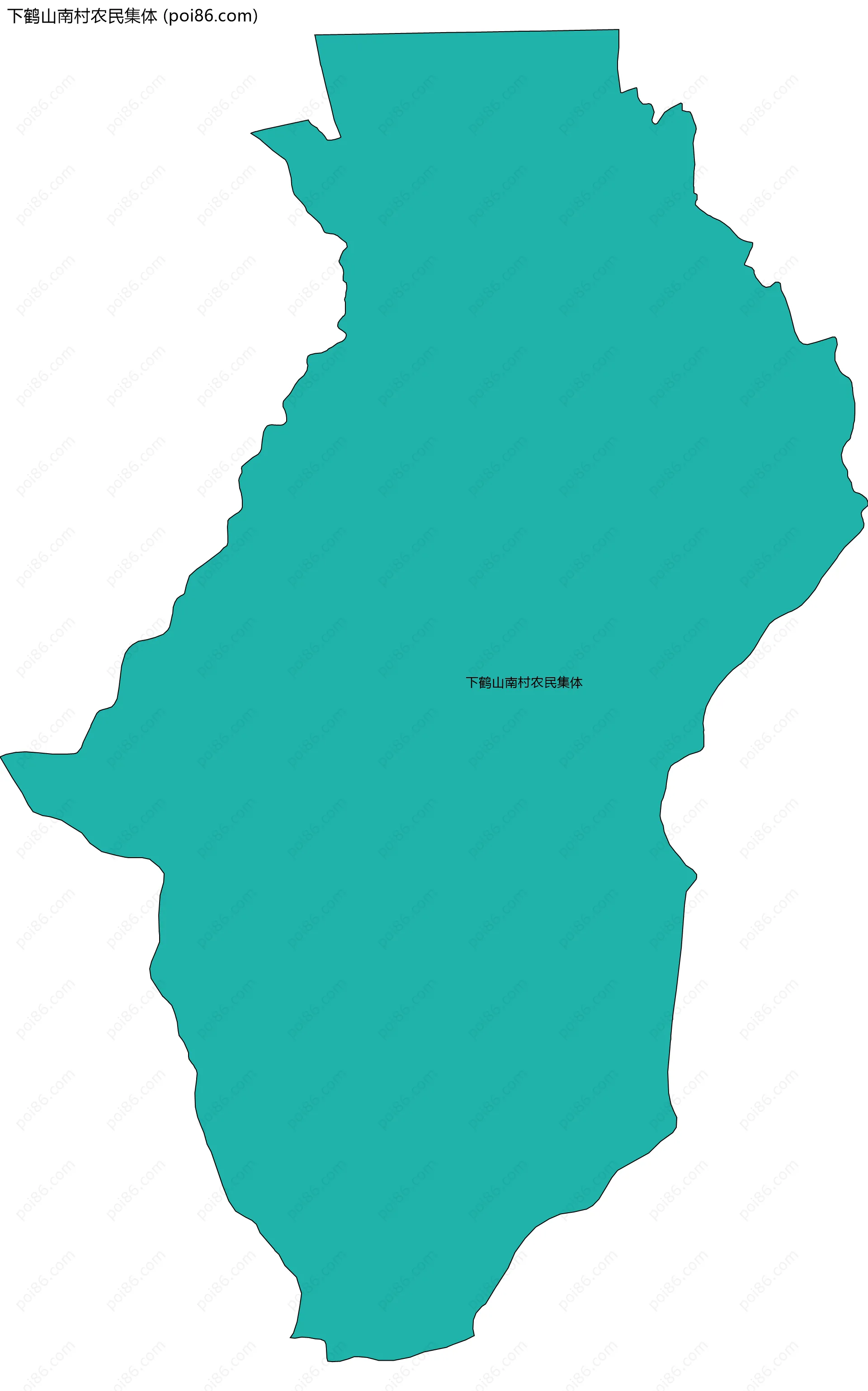 下鹤山南村农民集体边界地图