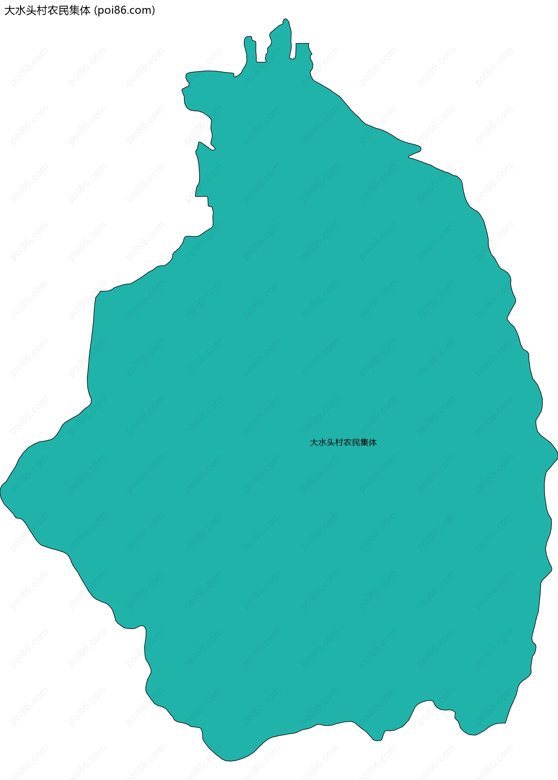 大水头村农民集体边界地图