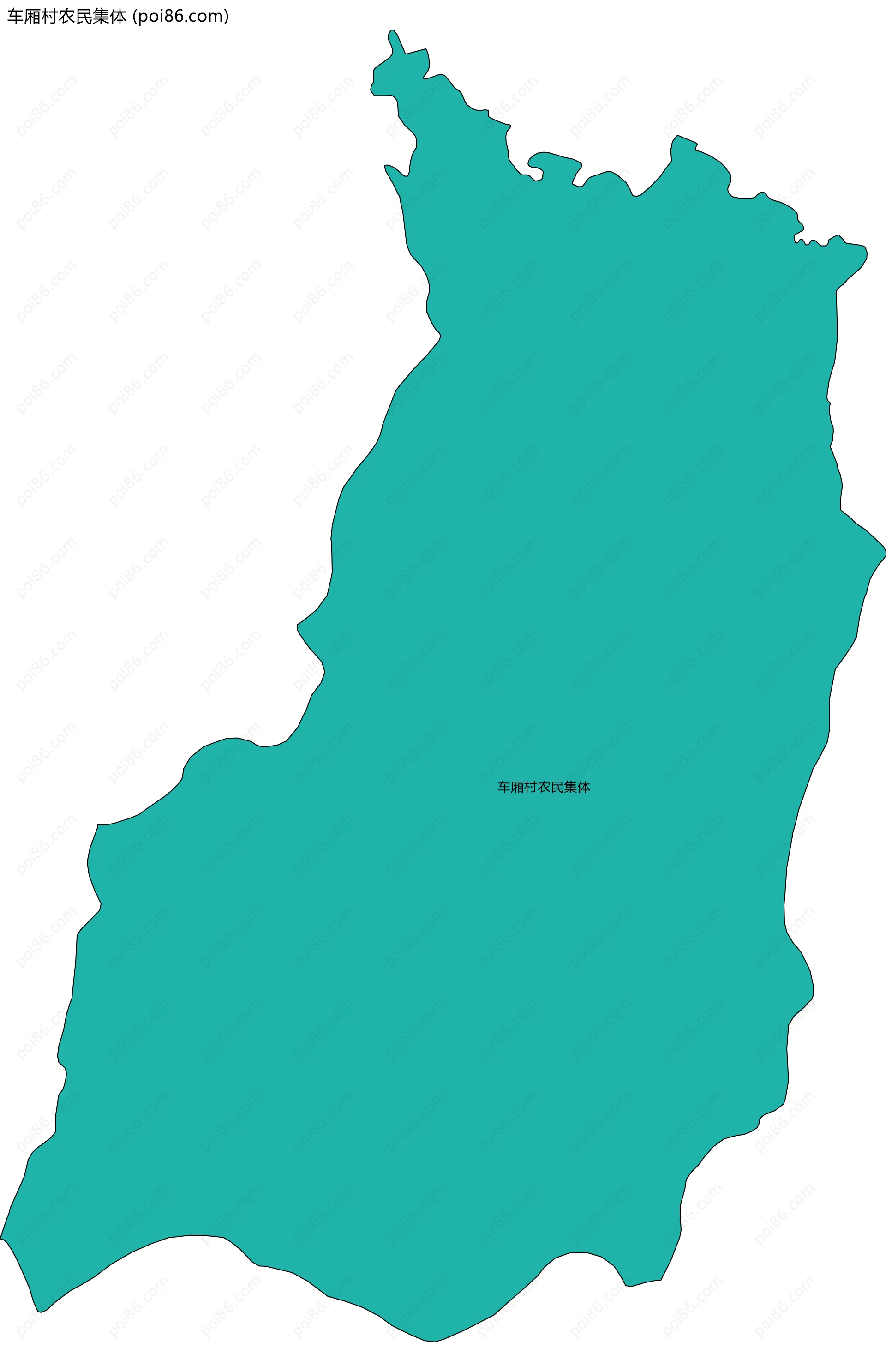 车厢村农民集体边界地图