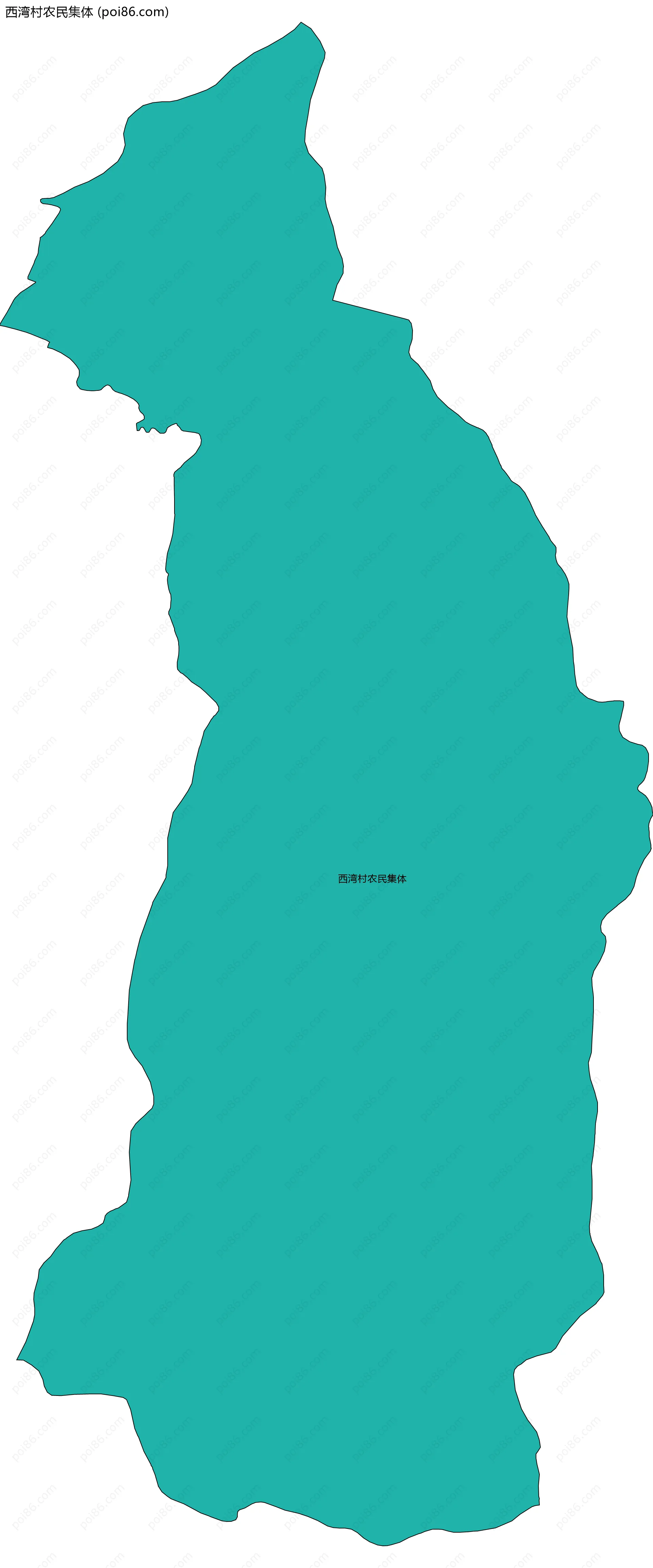 西湾村农民集体边界地图