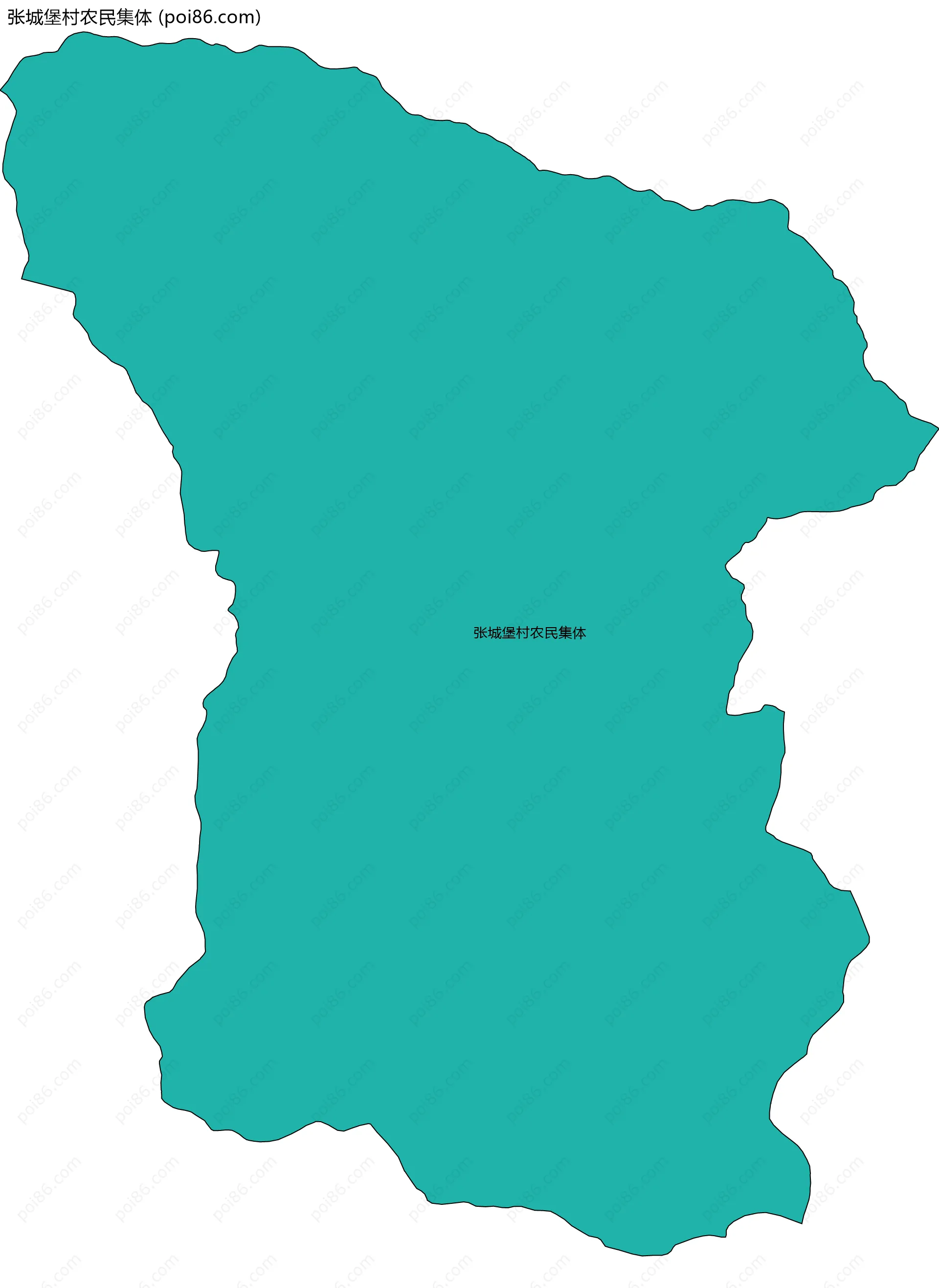 张城堡村农民集体边界地图