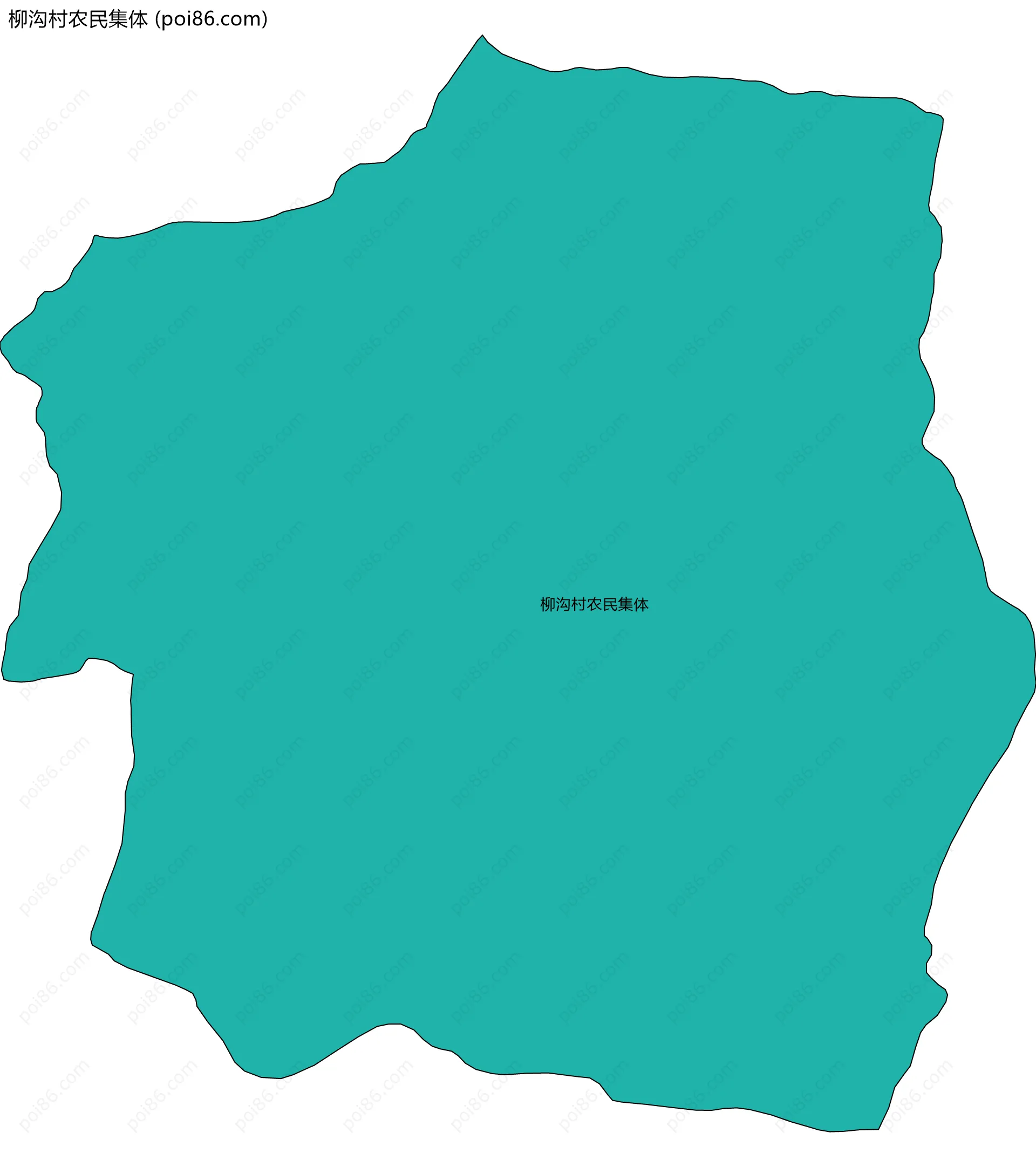 柳沟村农民集体边界地图