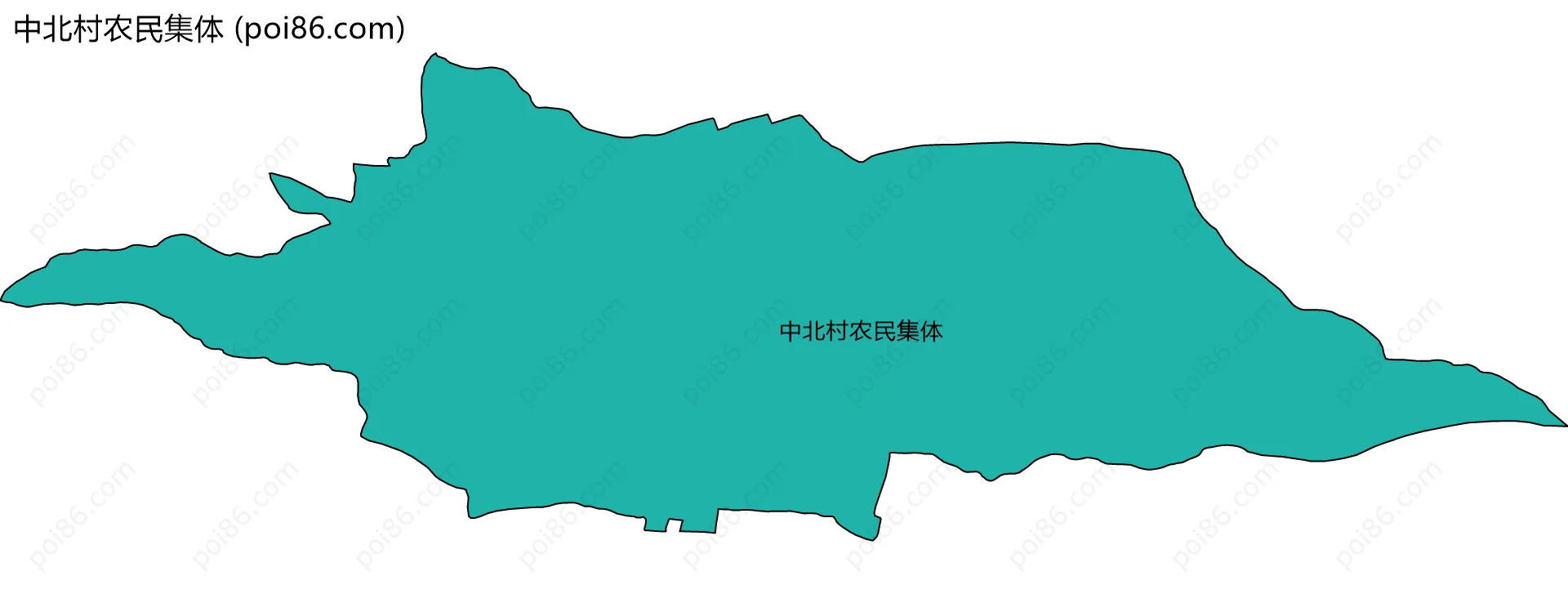 中北村农民集体边界地图