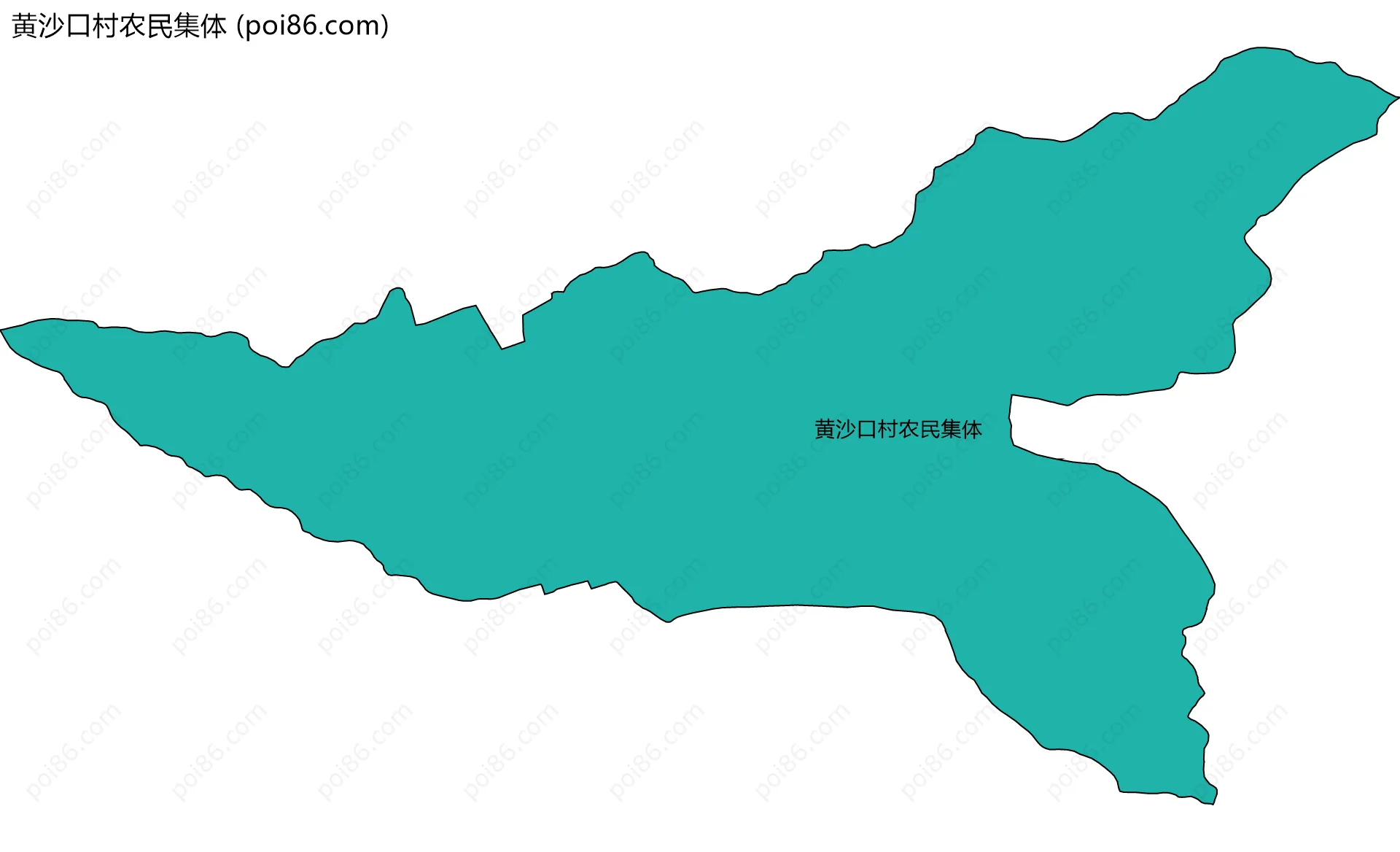 黄沙口村农民集体边界地图