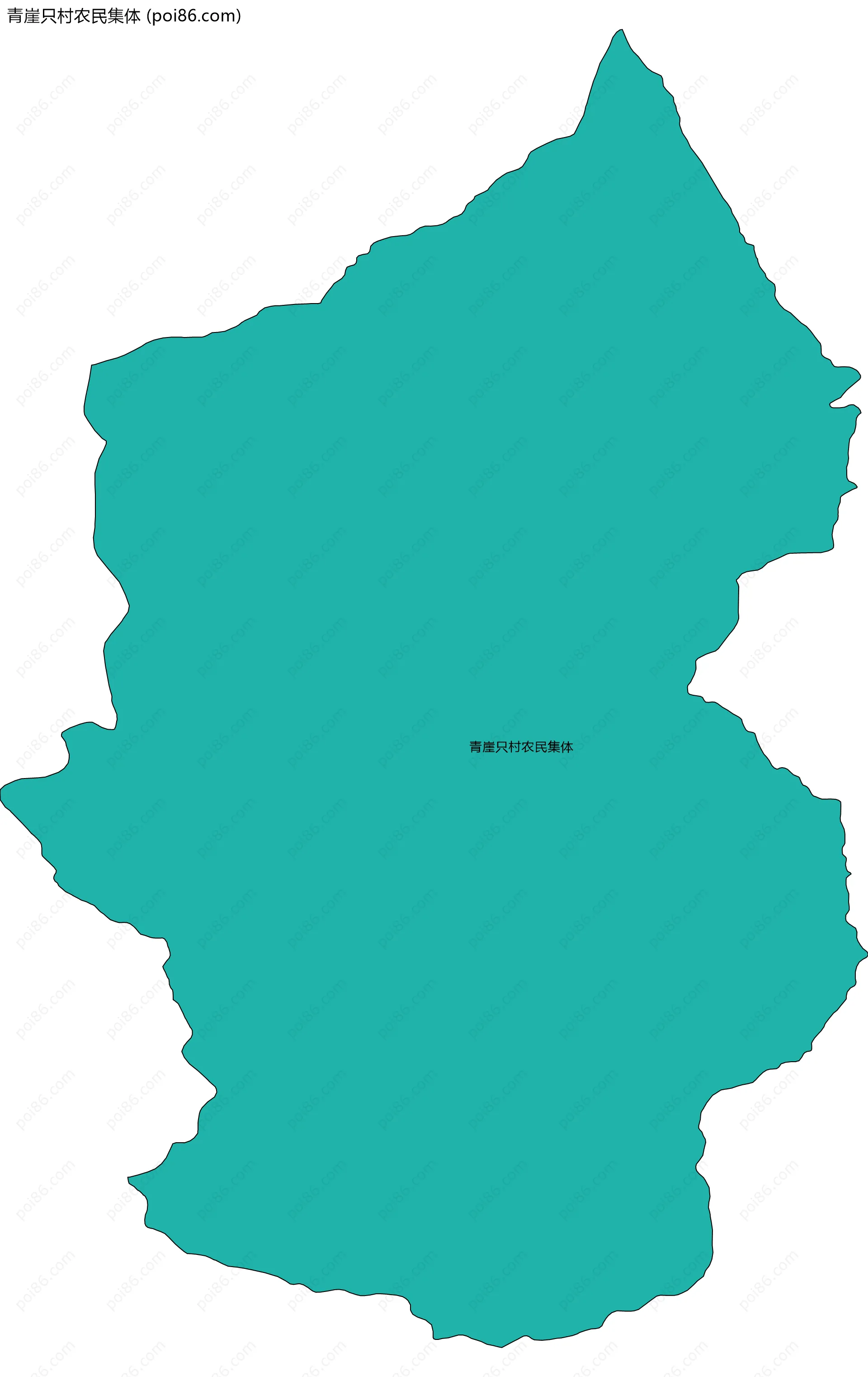 青崖只村农民集体边界地图