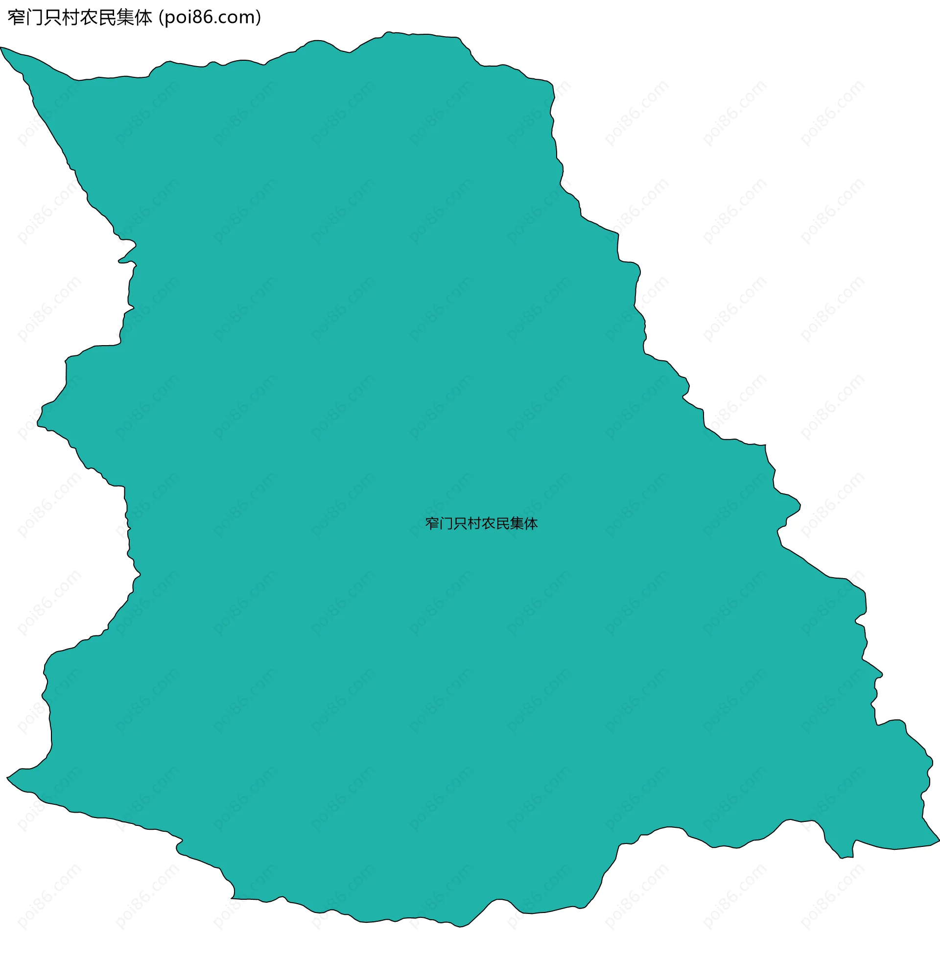 窄门只村农民集体边界地图