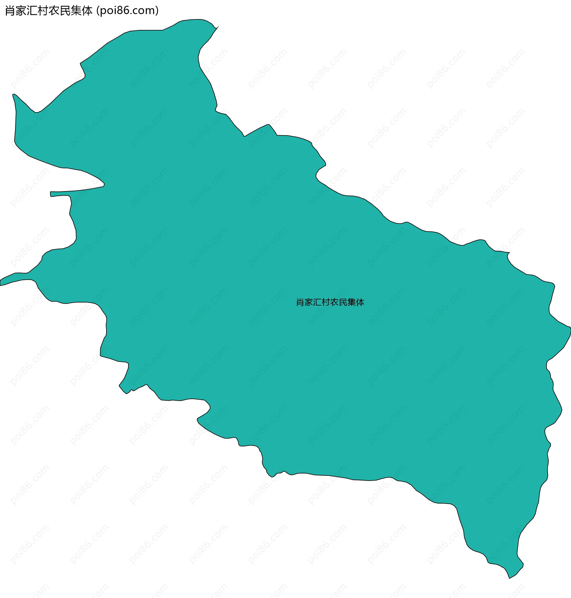 肖家汇村农民集体边界地图