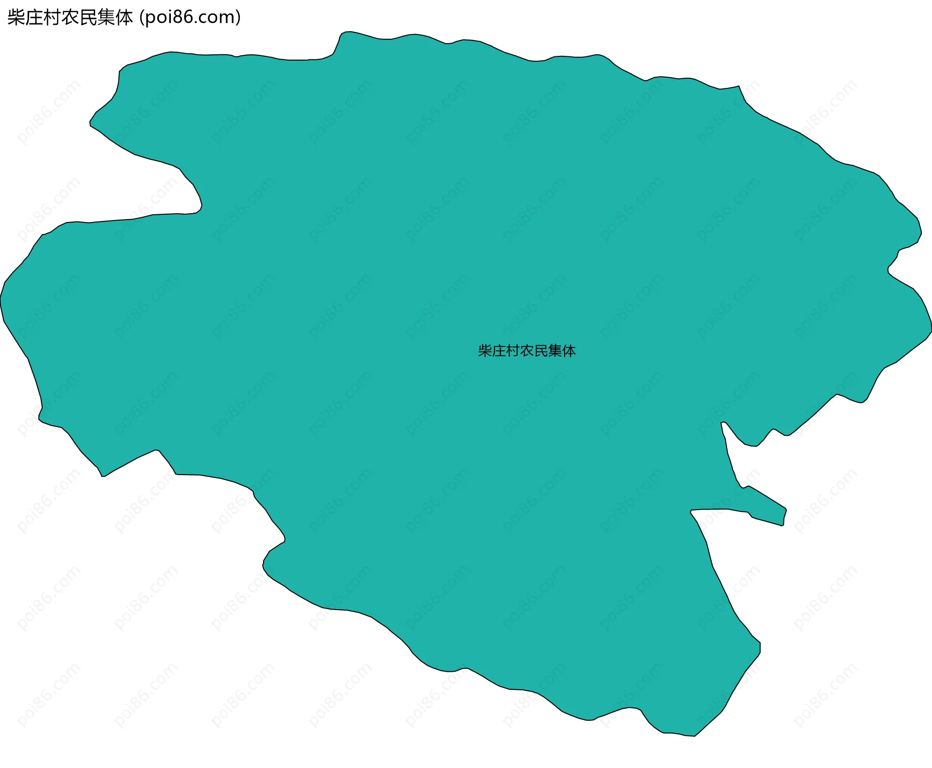 柴庄村农民集体边界地图