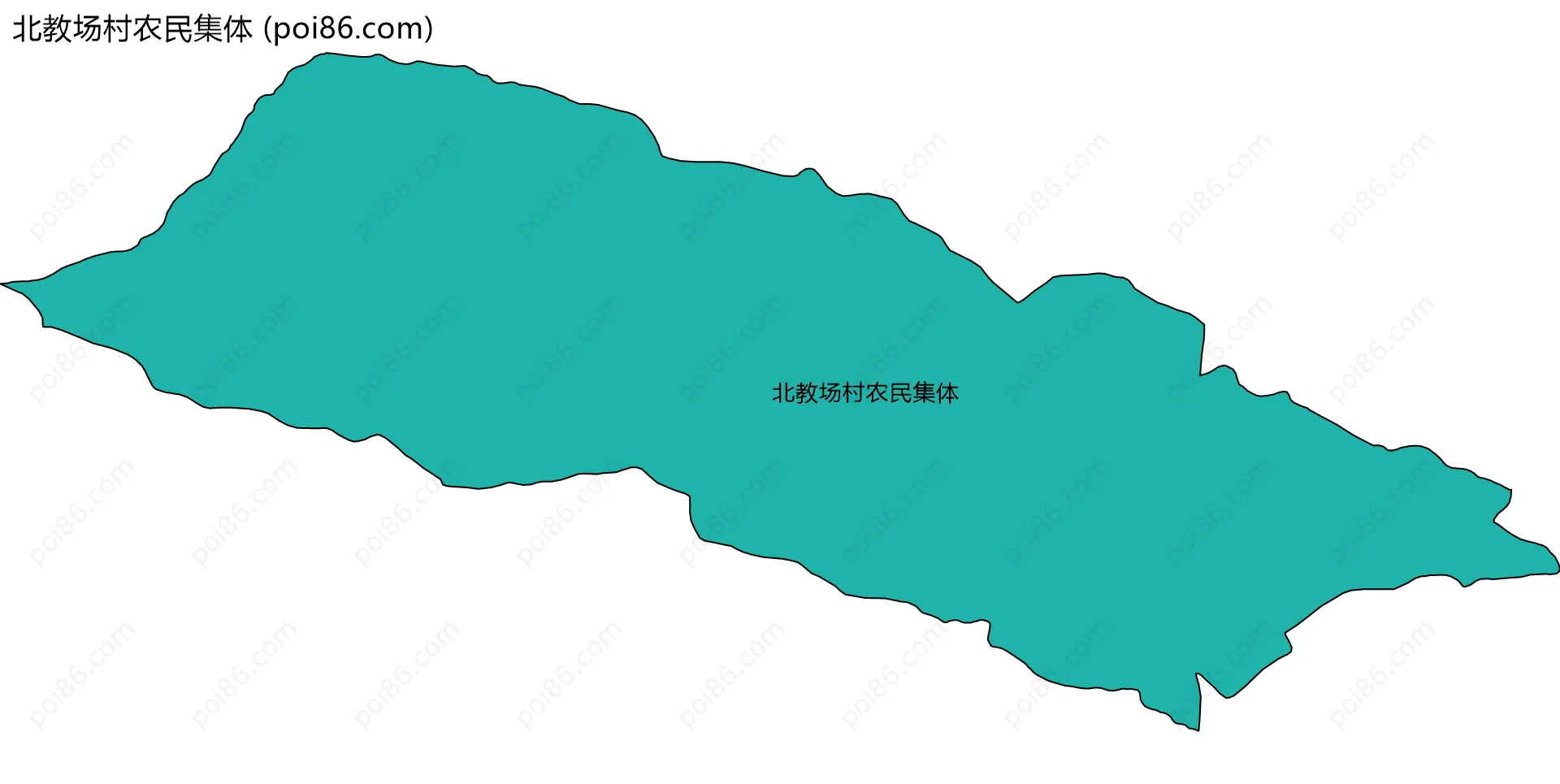 北教场村农民集体边界地图