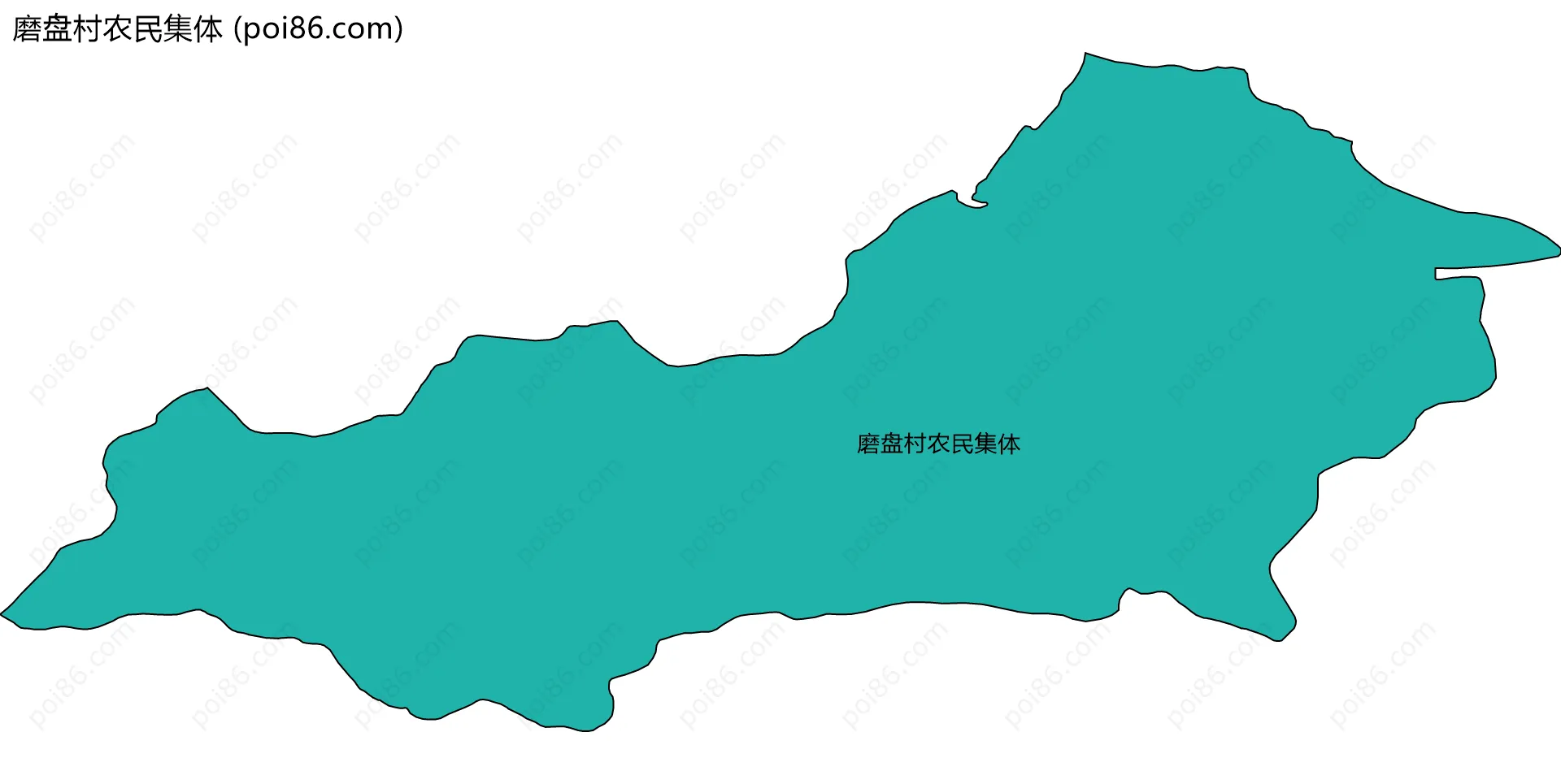 磨盘村农民集体边界地图