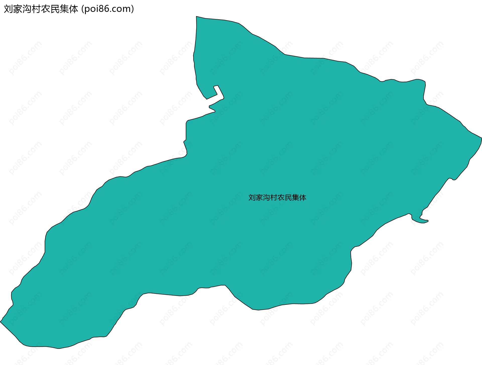 刘家沟村农民集体边界地图