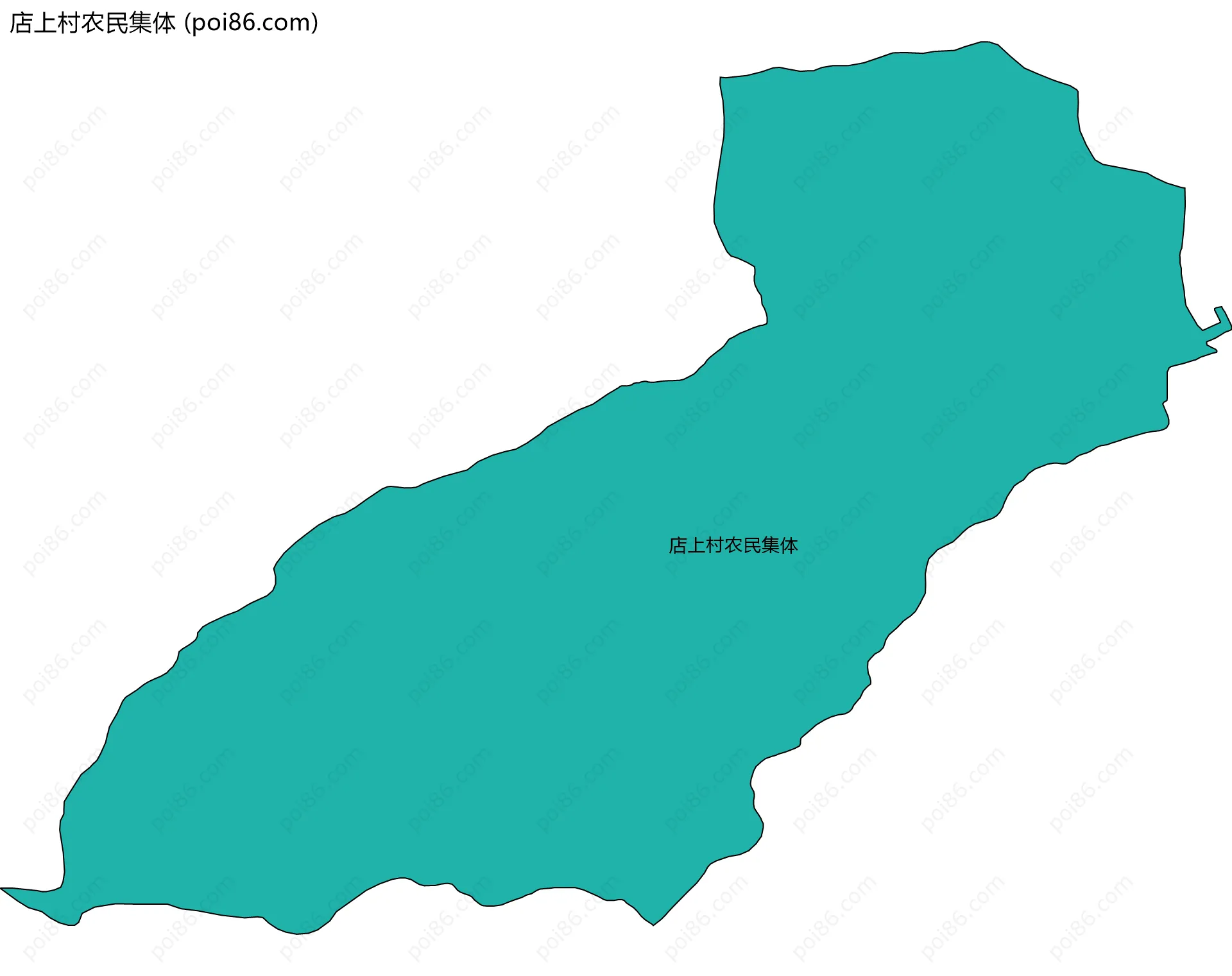 店上村农民集体边界地图