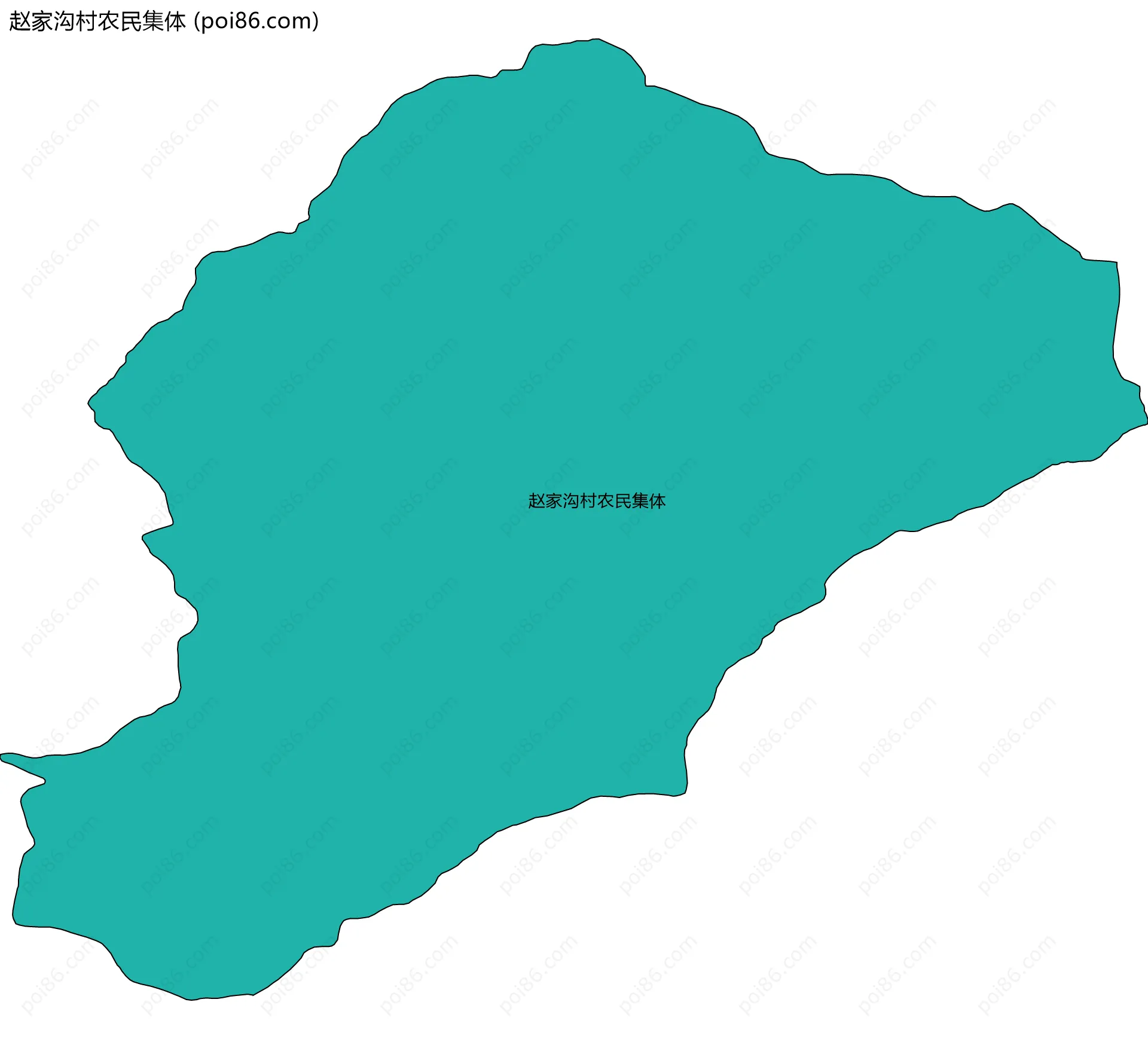 赵家沟村农民集体边界地图