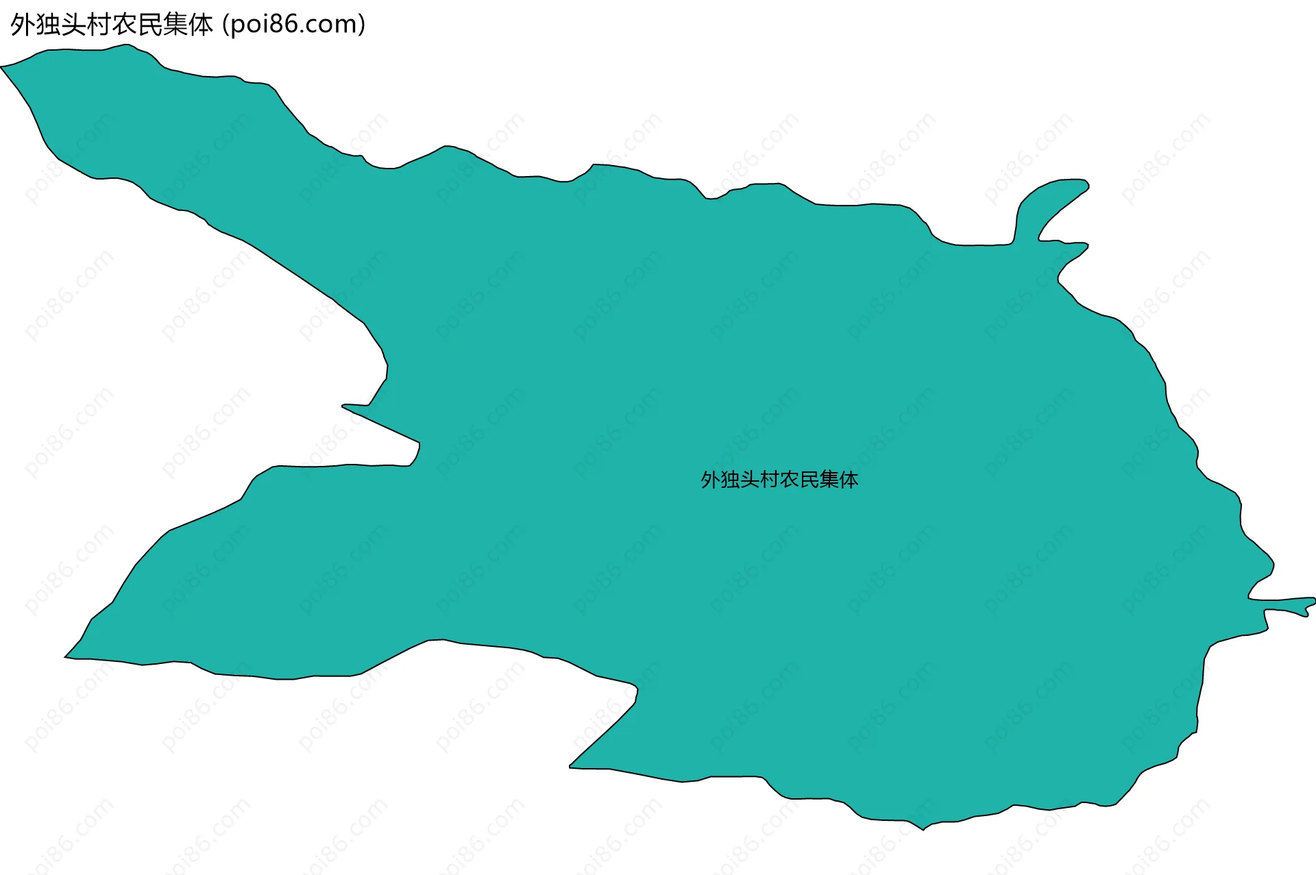 外独头村农民集体边界地图