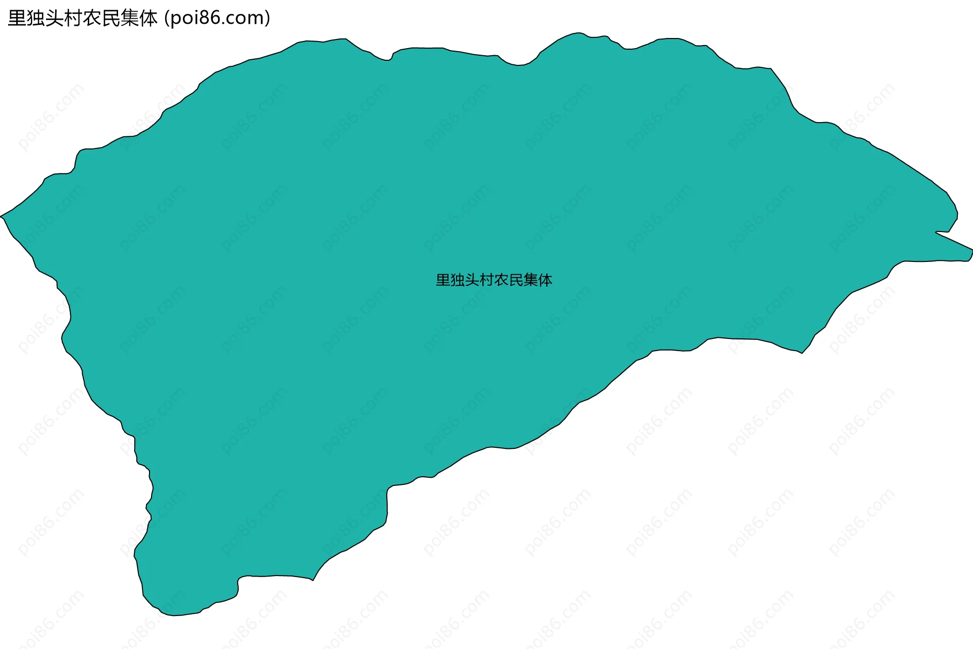 里独头村农民集体边界地图