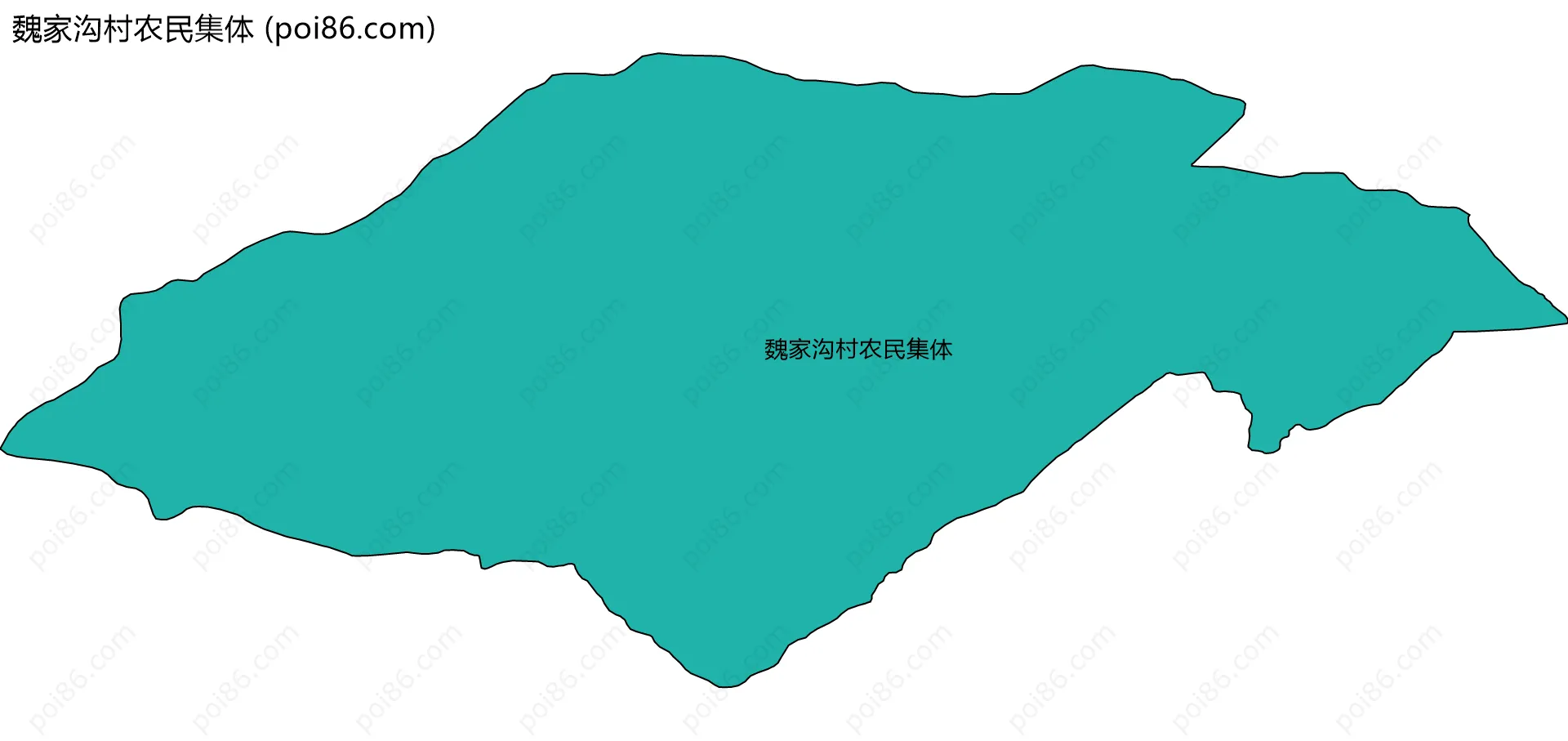 魏家沟村农民集体边界地图