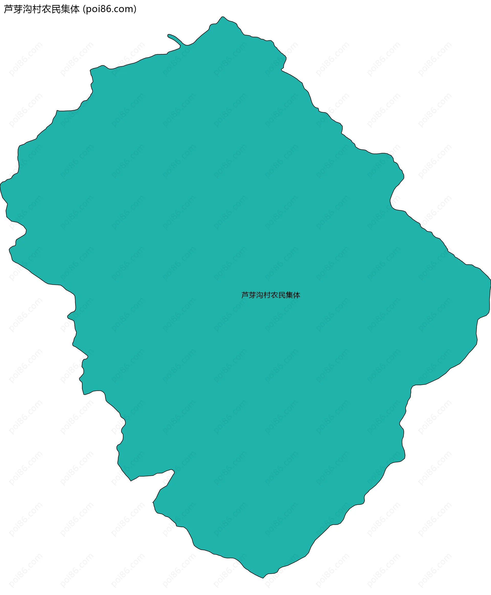 芦芽沟村农民集体边界地图