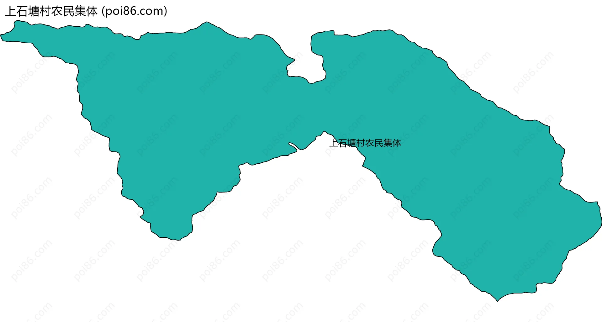 上石塘村农民集体边界地图