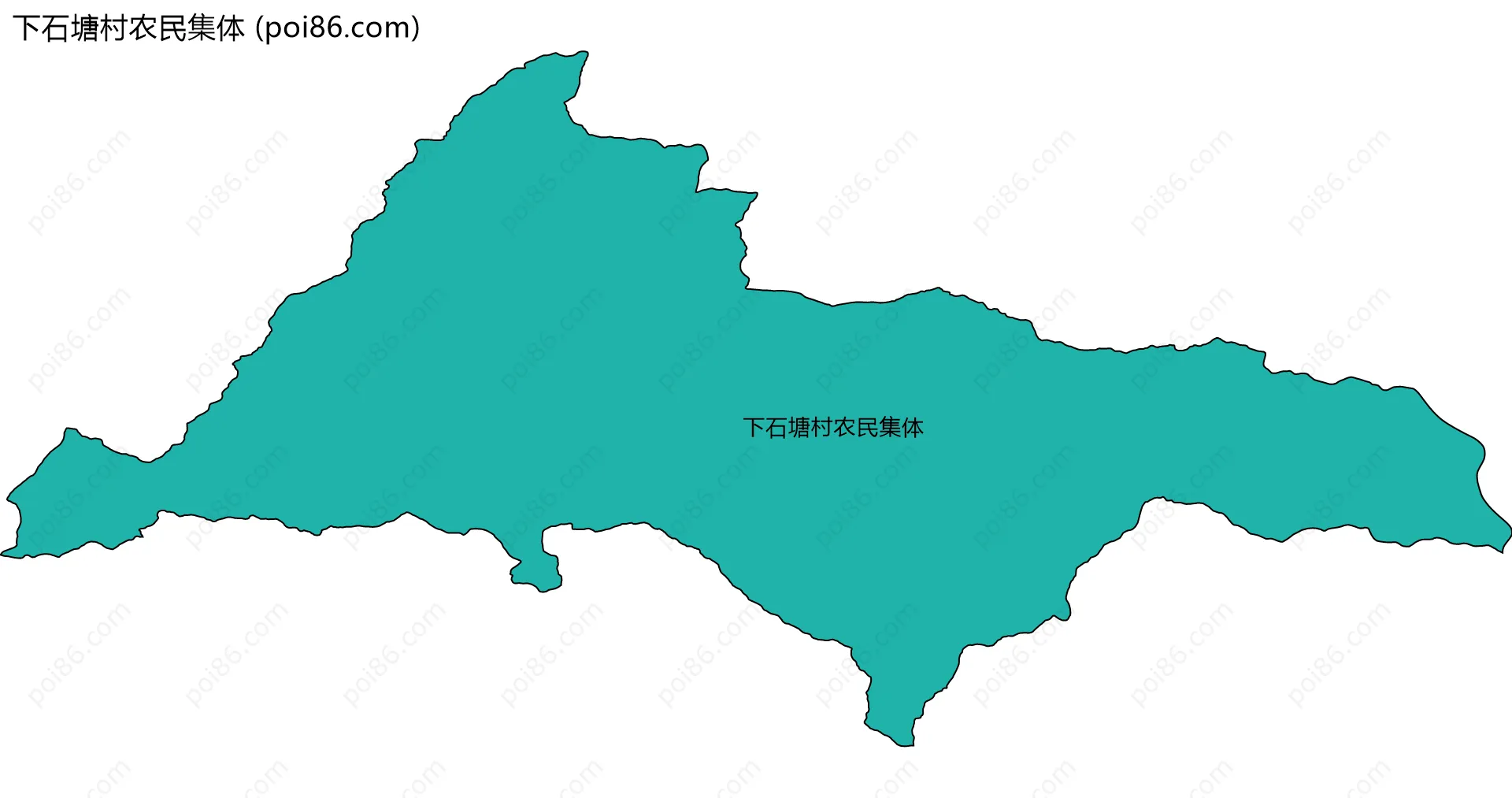 下石塘村农民集体边界地图