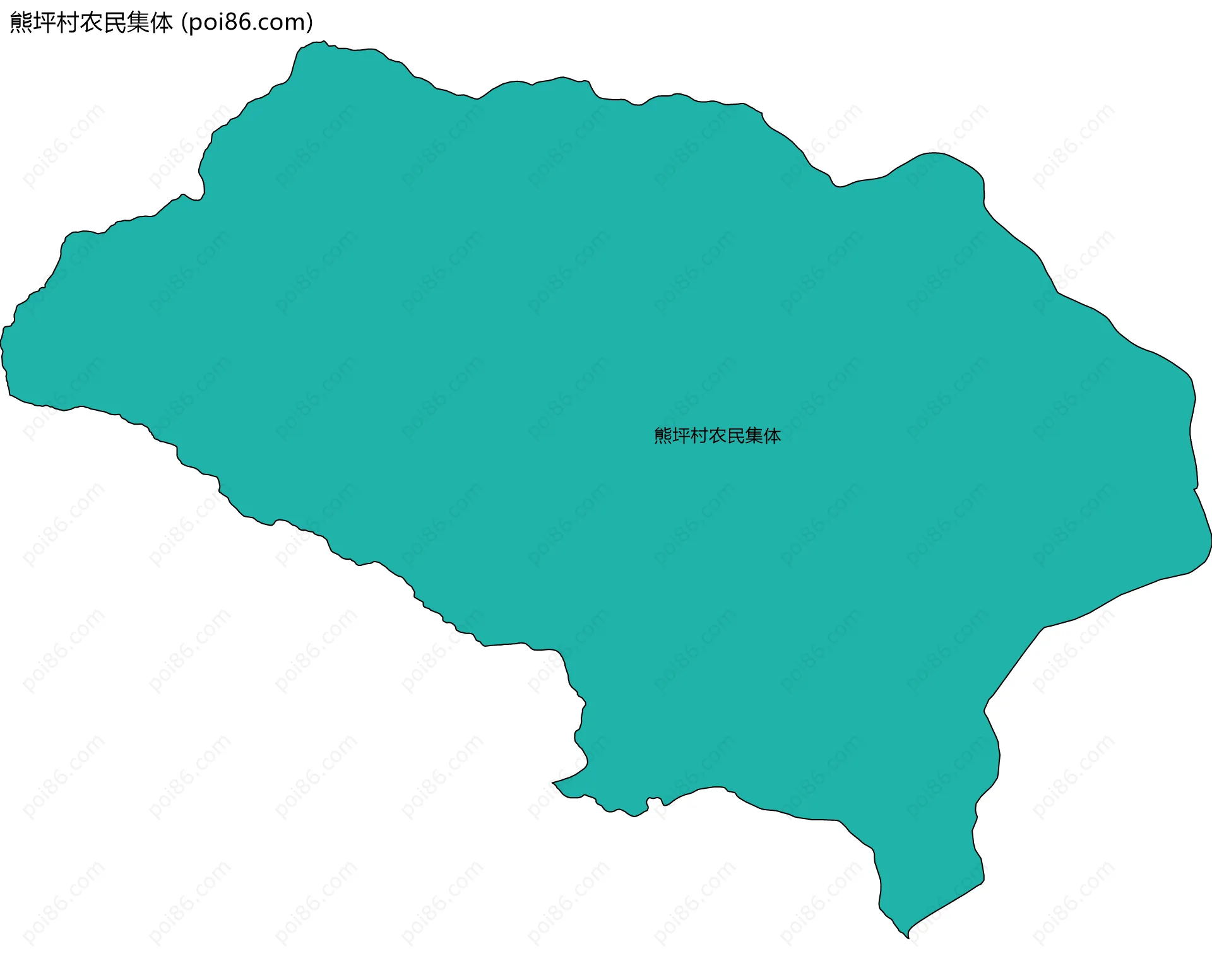 熊坪村农民集体边界地图