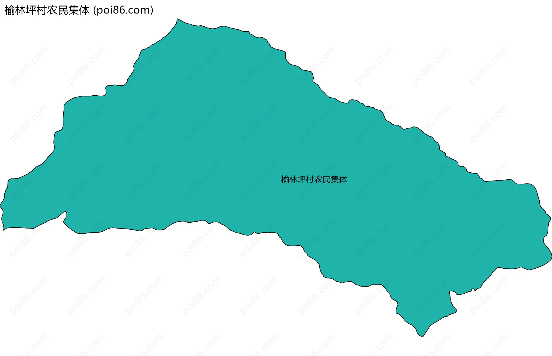 榆林坪村农民集体边界地图