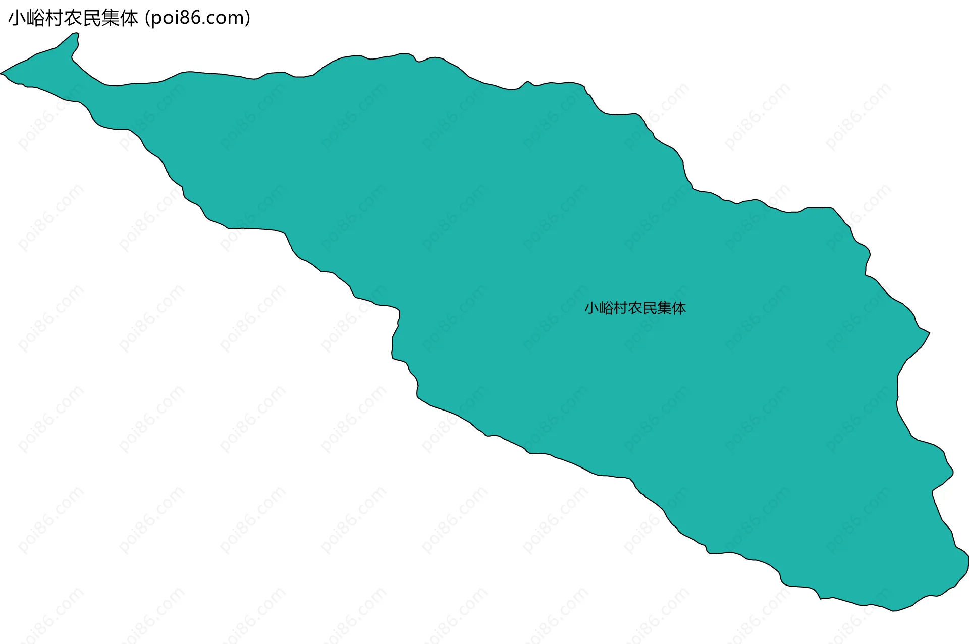 小峪村农民集体边界地图