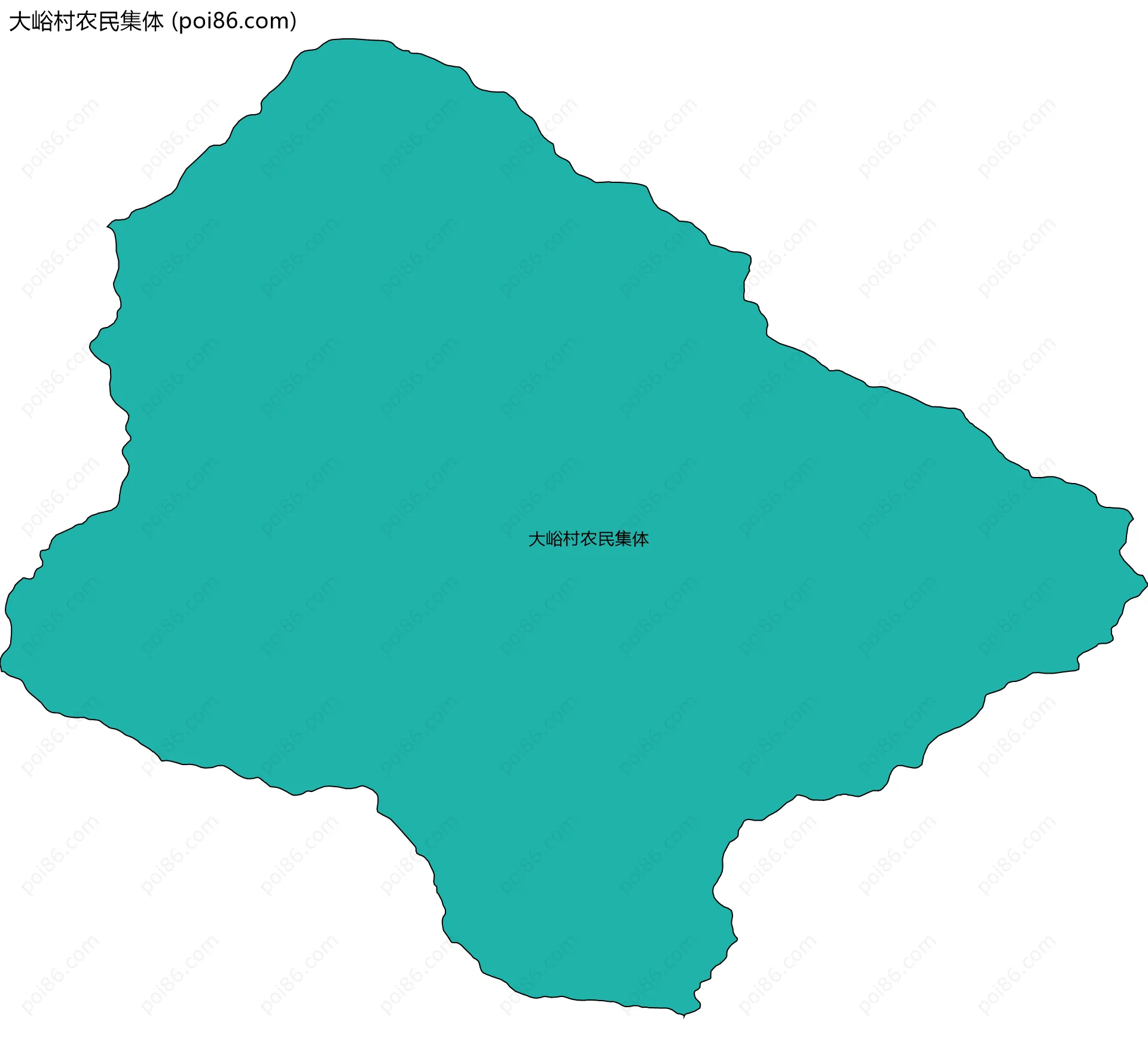 大峪村农民集体边界地图