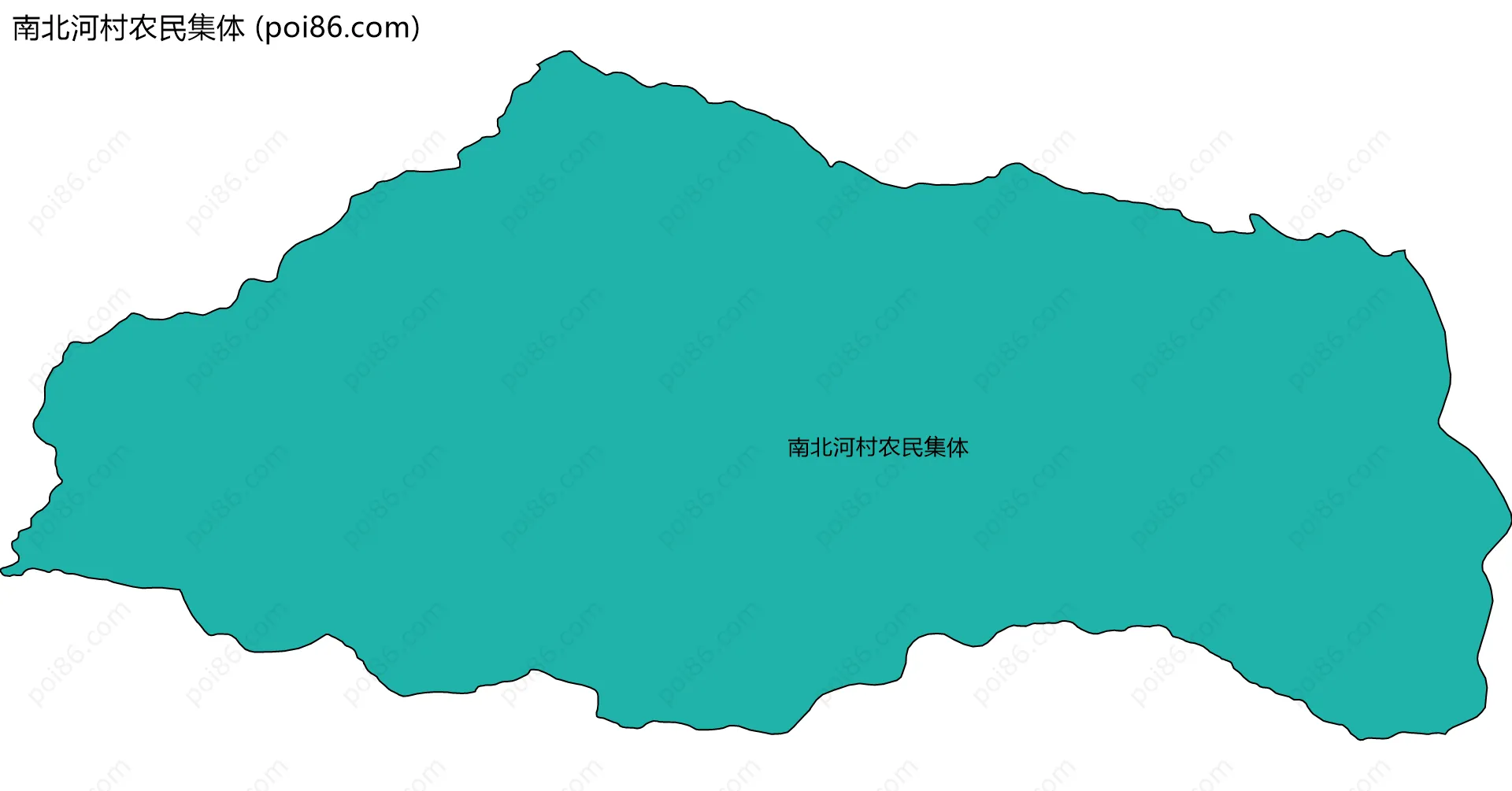南北河村农民集体边界地图