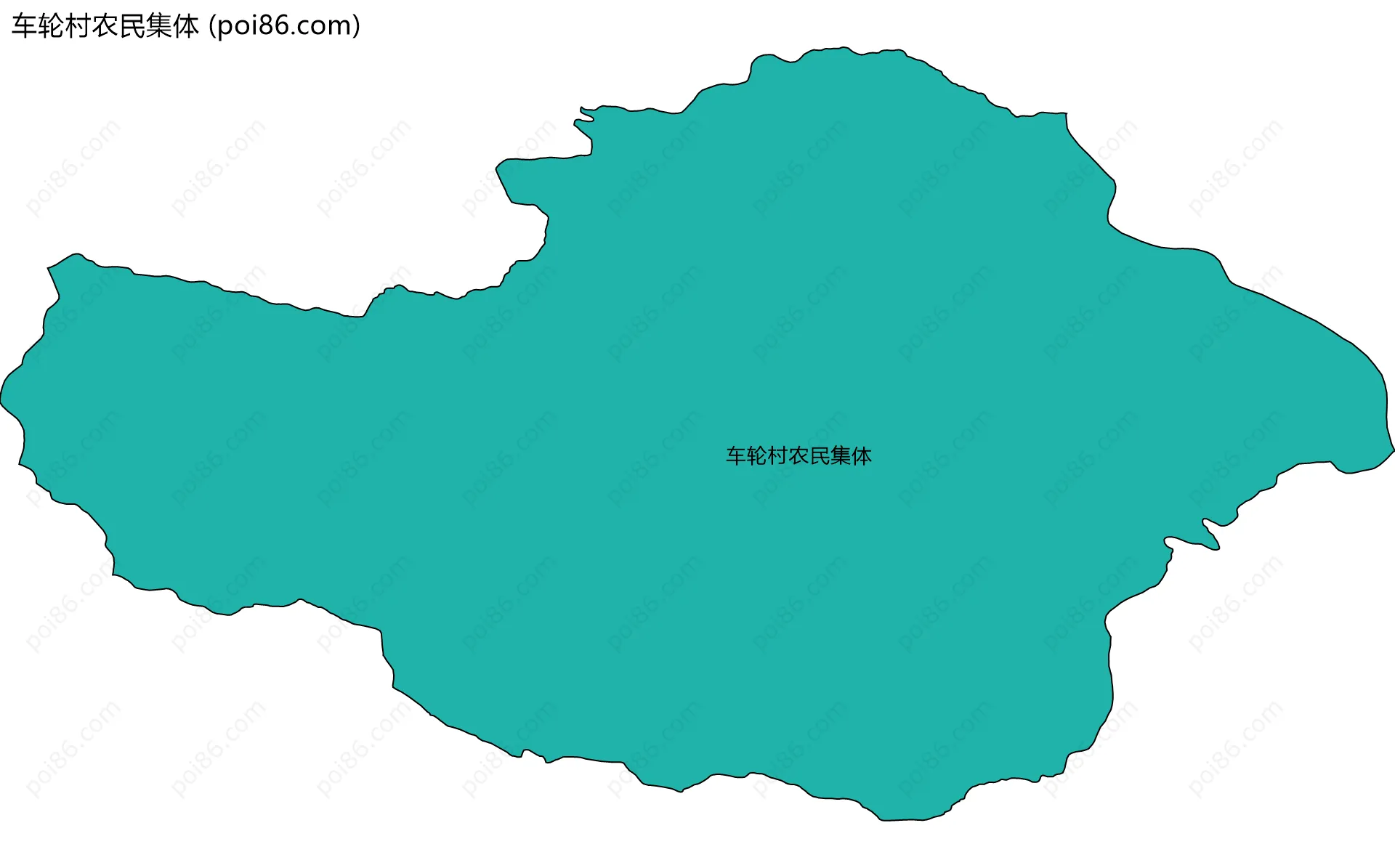 车轮村农民集体边界地图