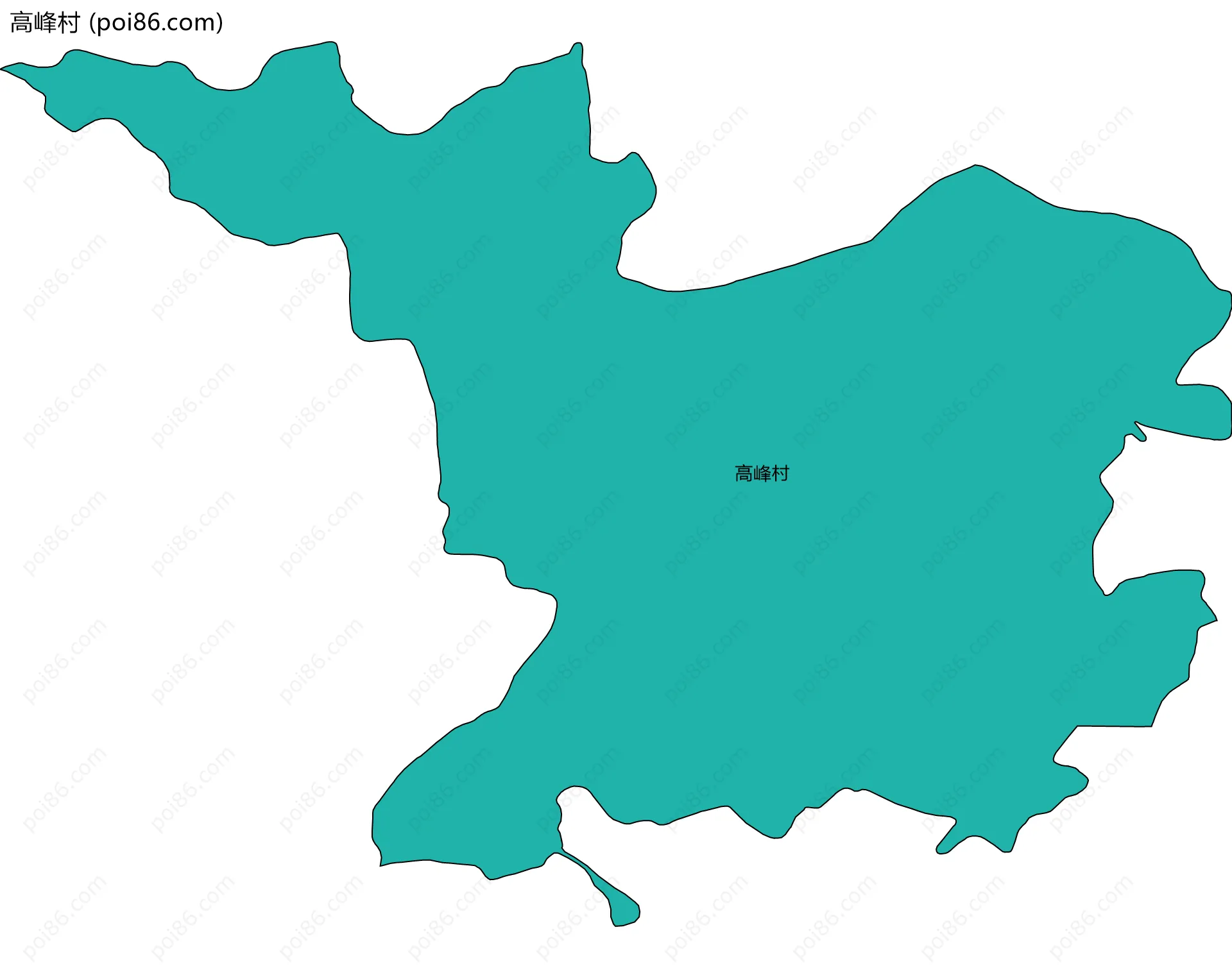 高峰村边界地图