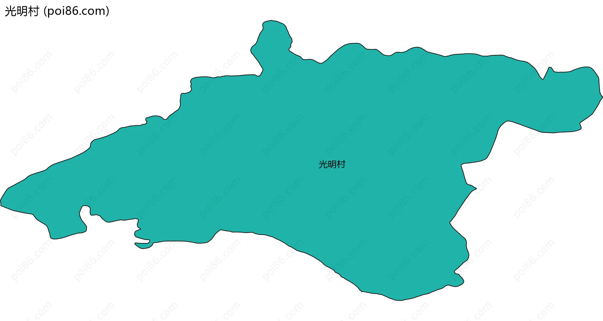 光明村边界地图