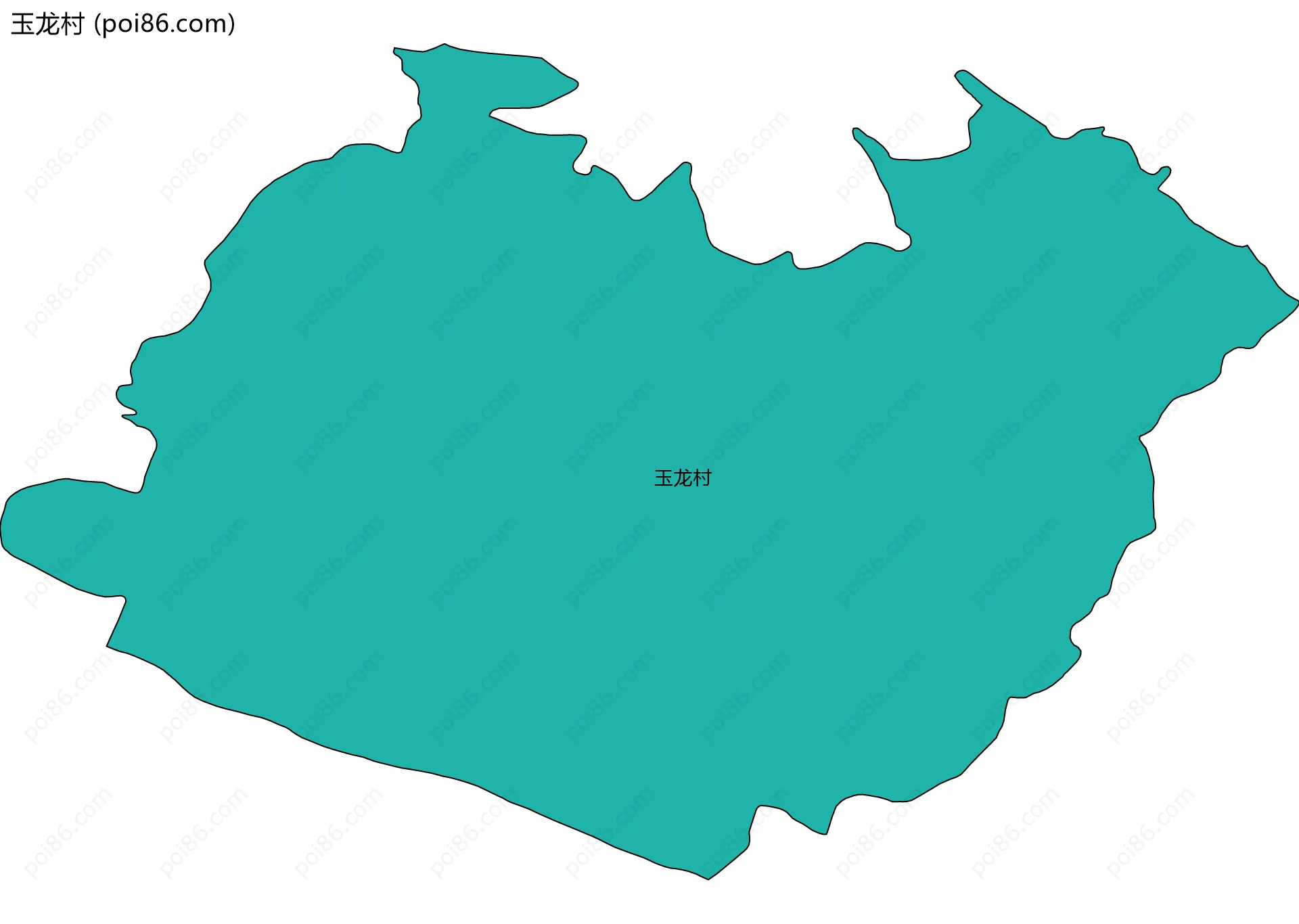 玉龙村边界地图