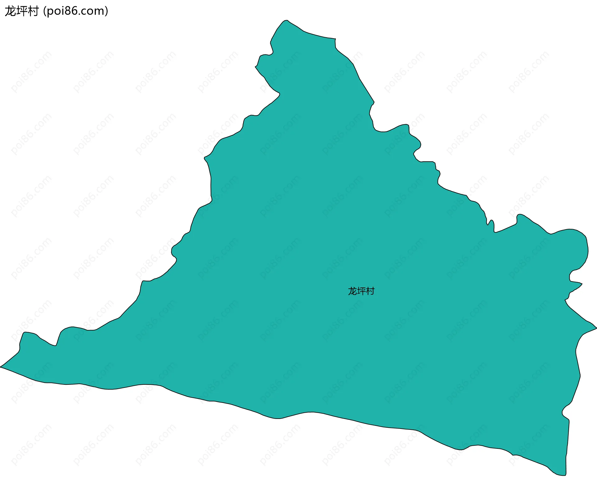 龙坪村边界地图