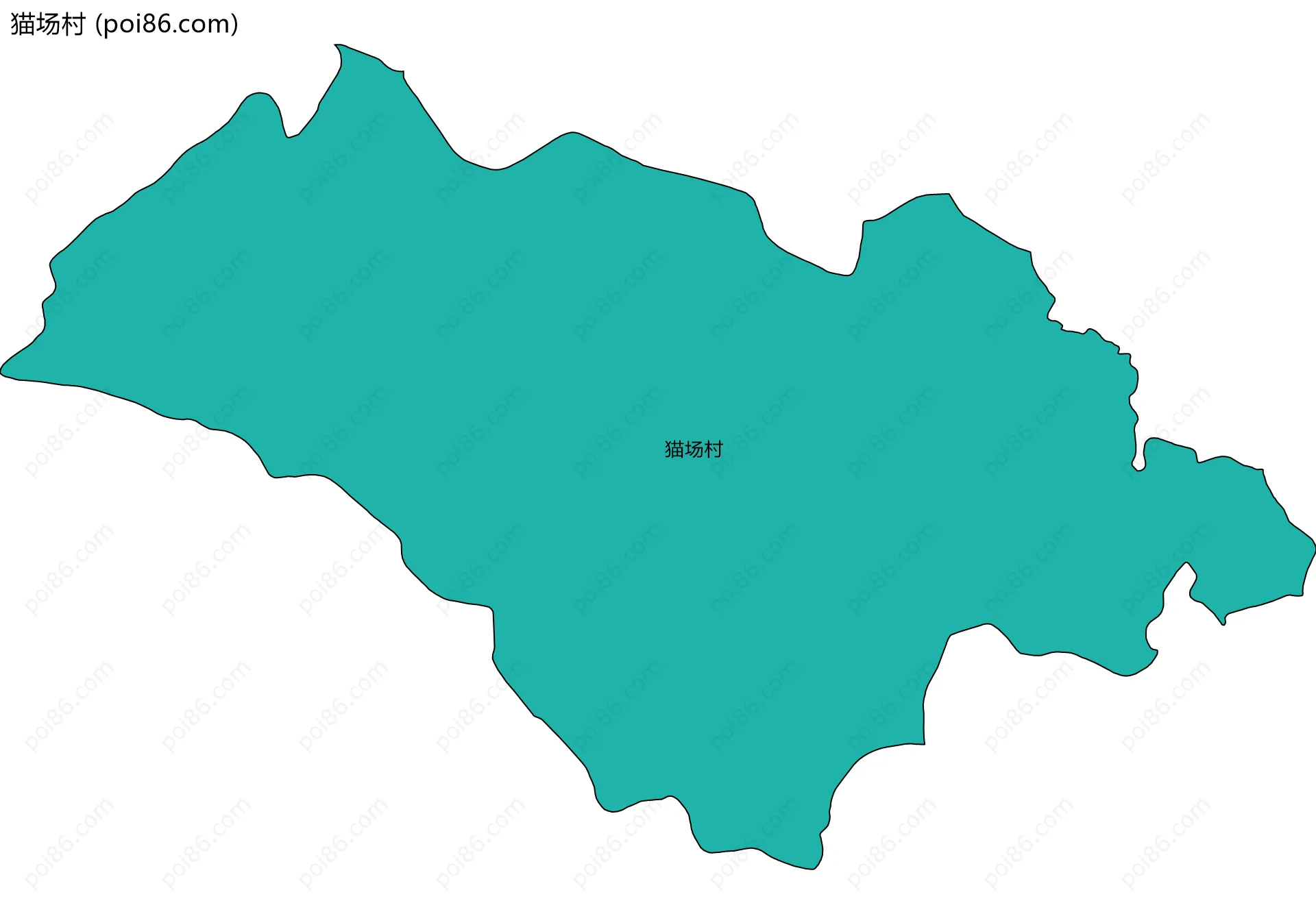 猫场村边界地图
