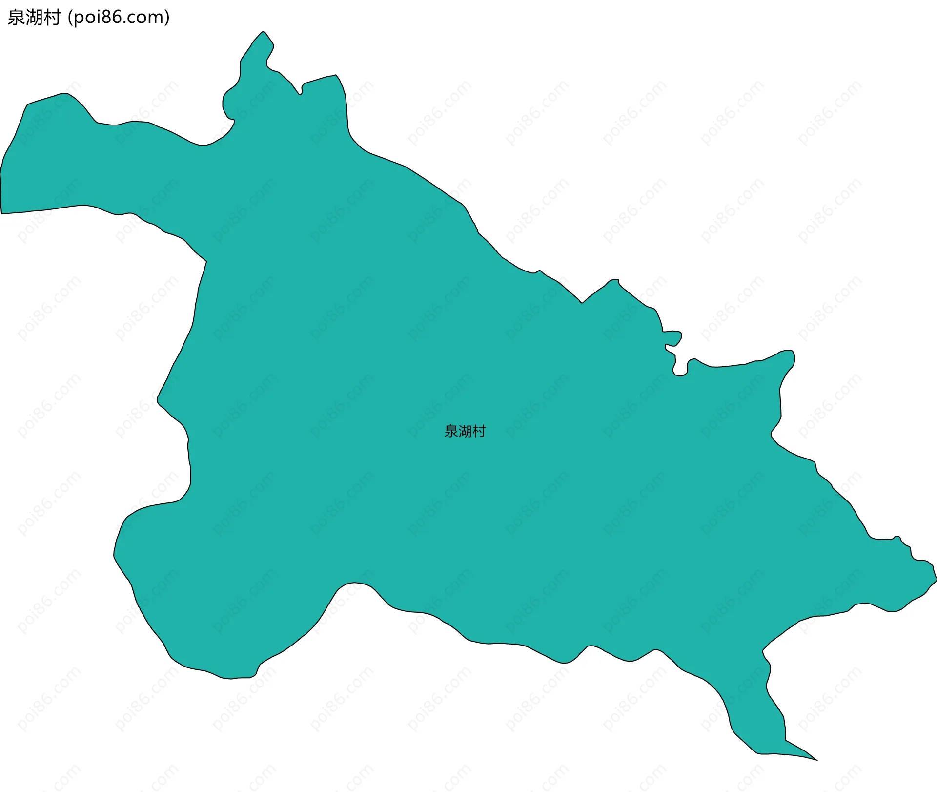 泉湖村边界地图