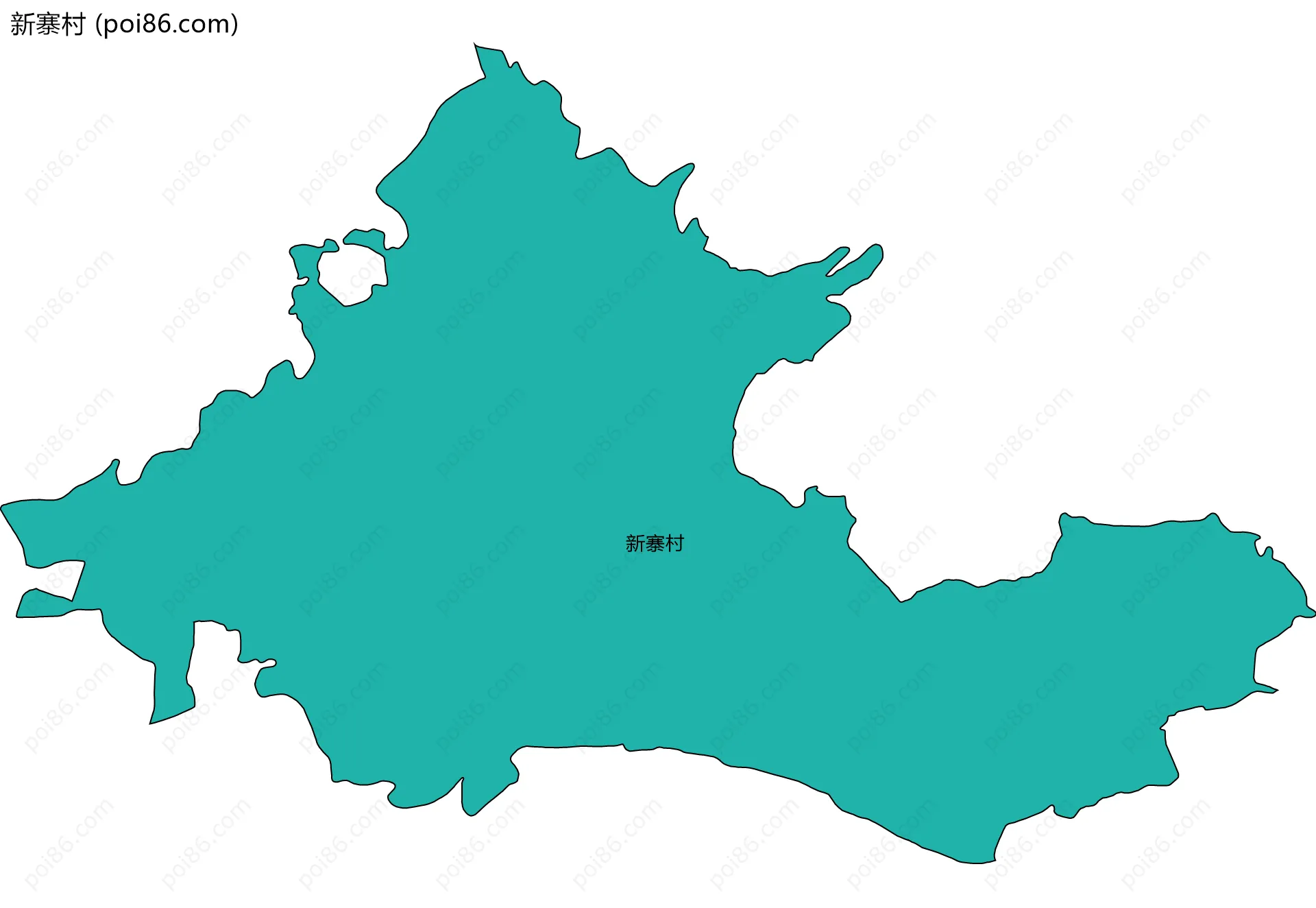 新寨村边界地图