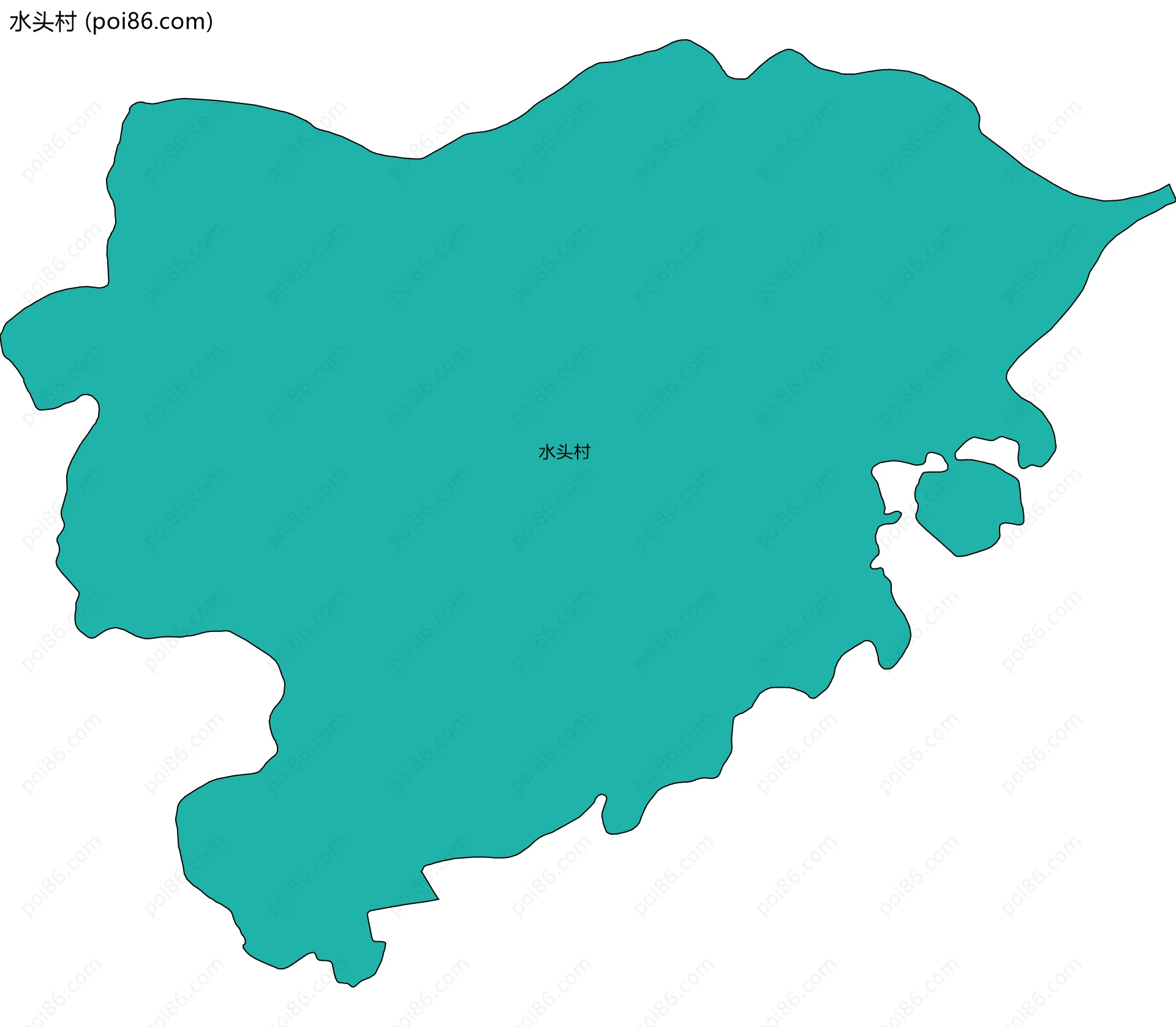 水头村边界地图