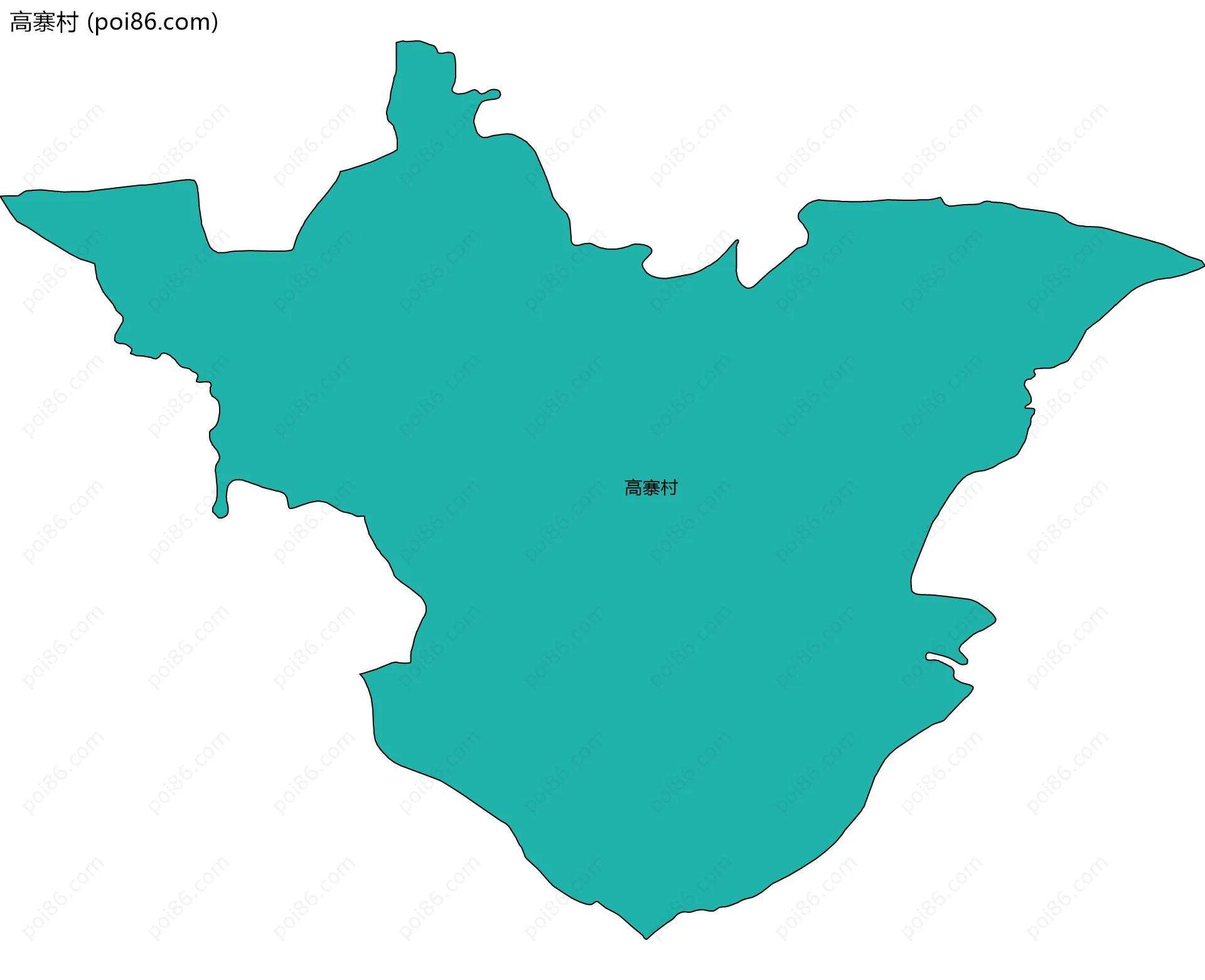 高寨村边界地图