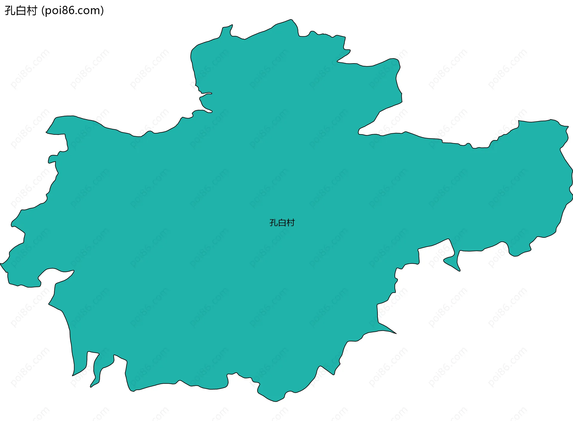 孔白村边界地图