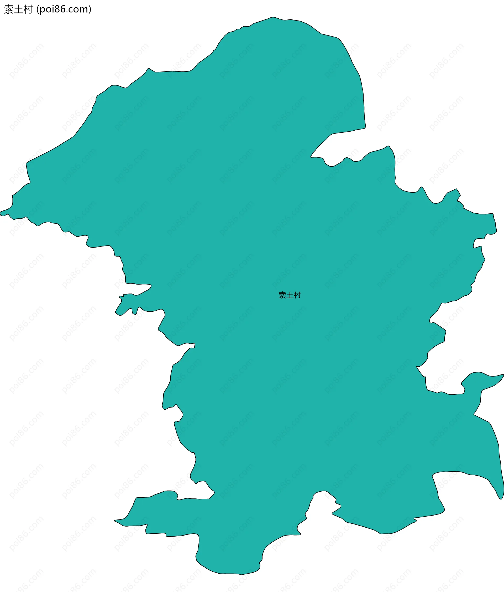 索土村边界地图