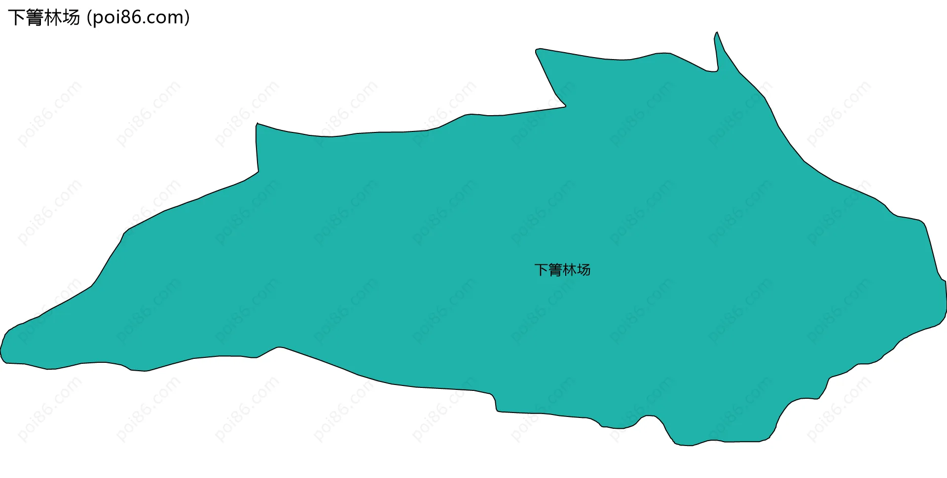 下箐林场边界地图