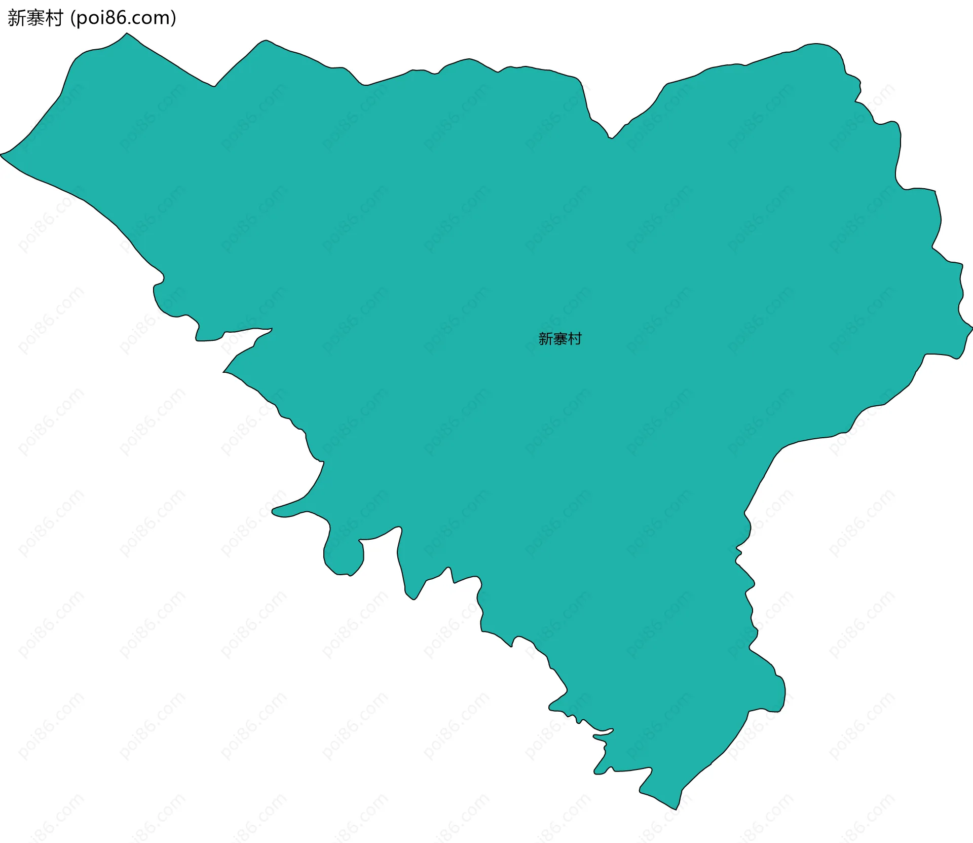 新寨村边界地图