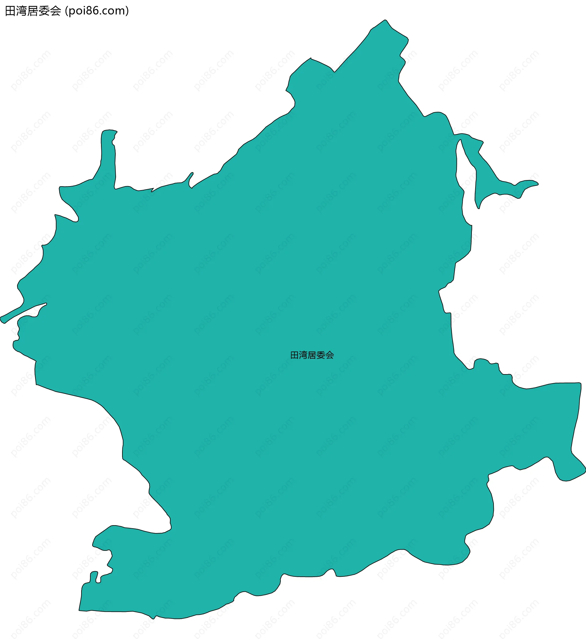 田湾居委会边界地图