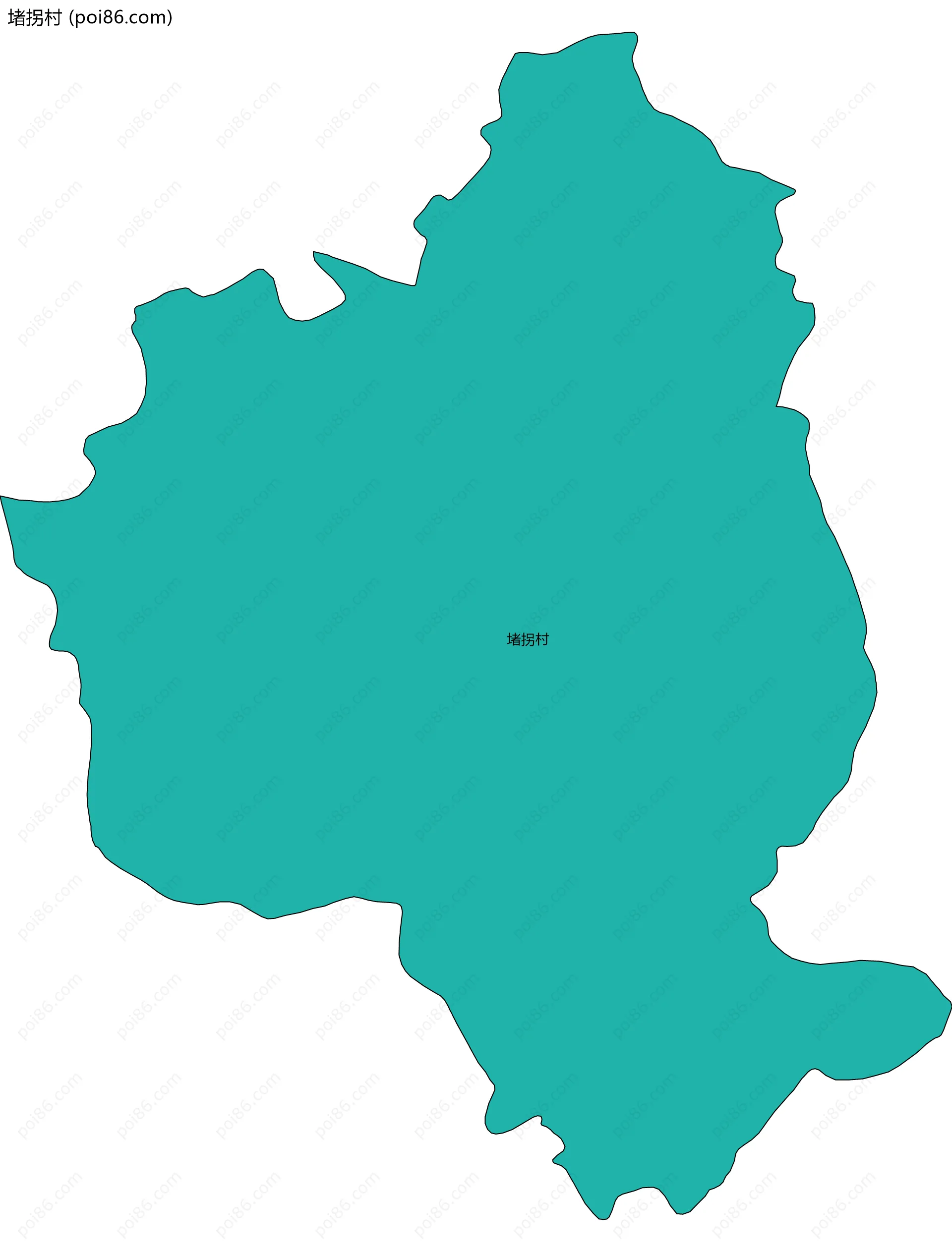 堵拐村边界地图