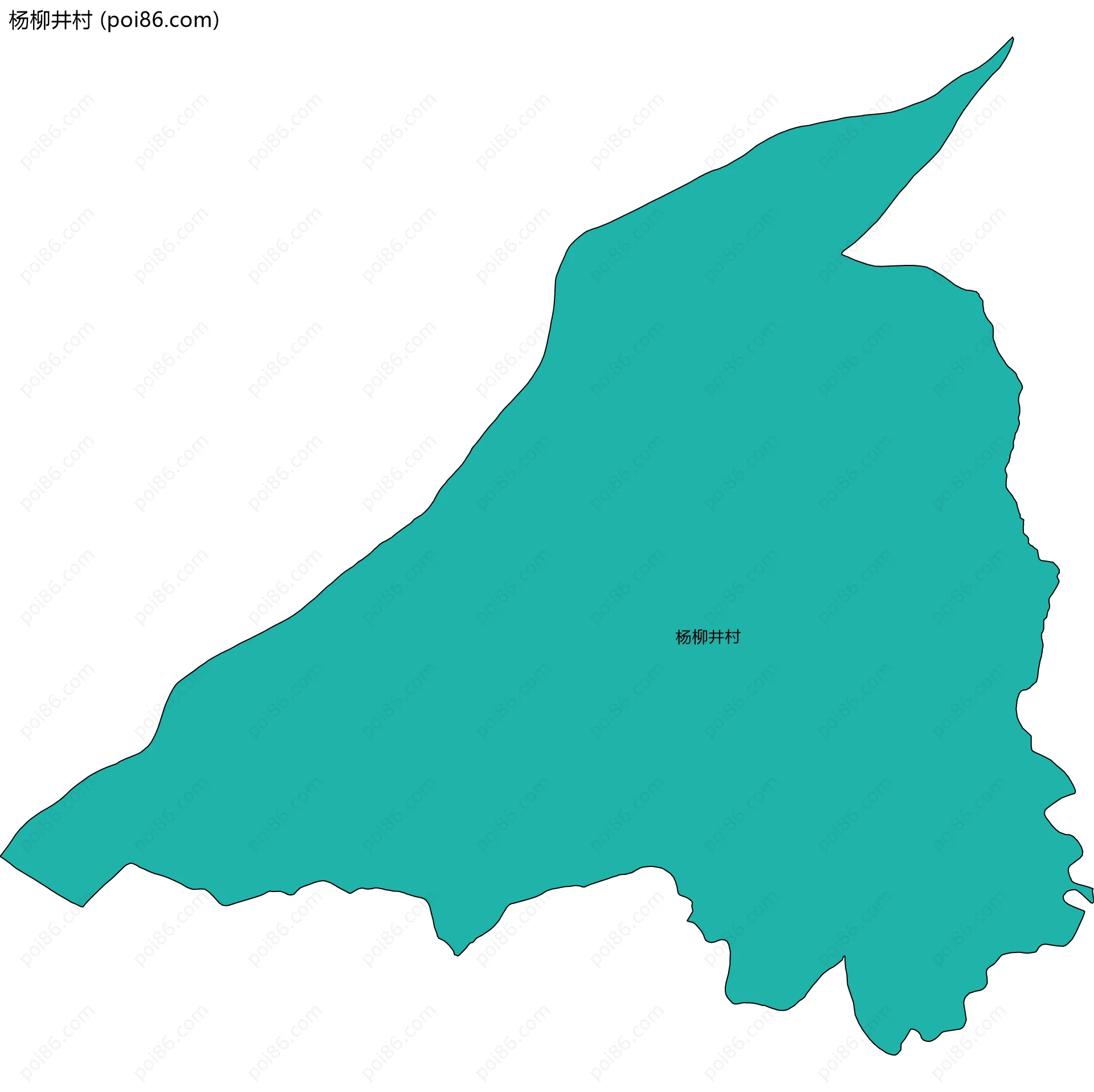 杨柳井村边界地图