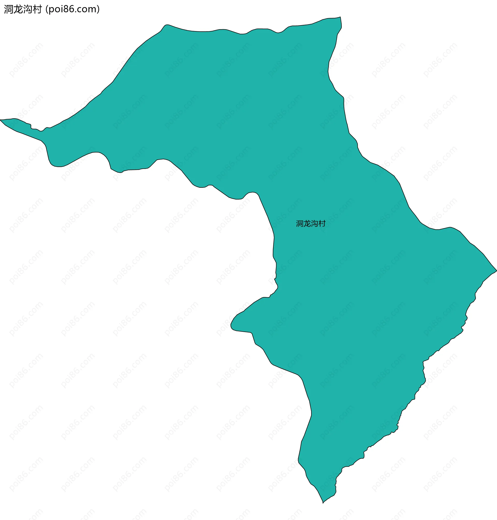 洞龙沟村边界地图
