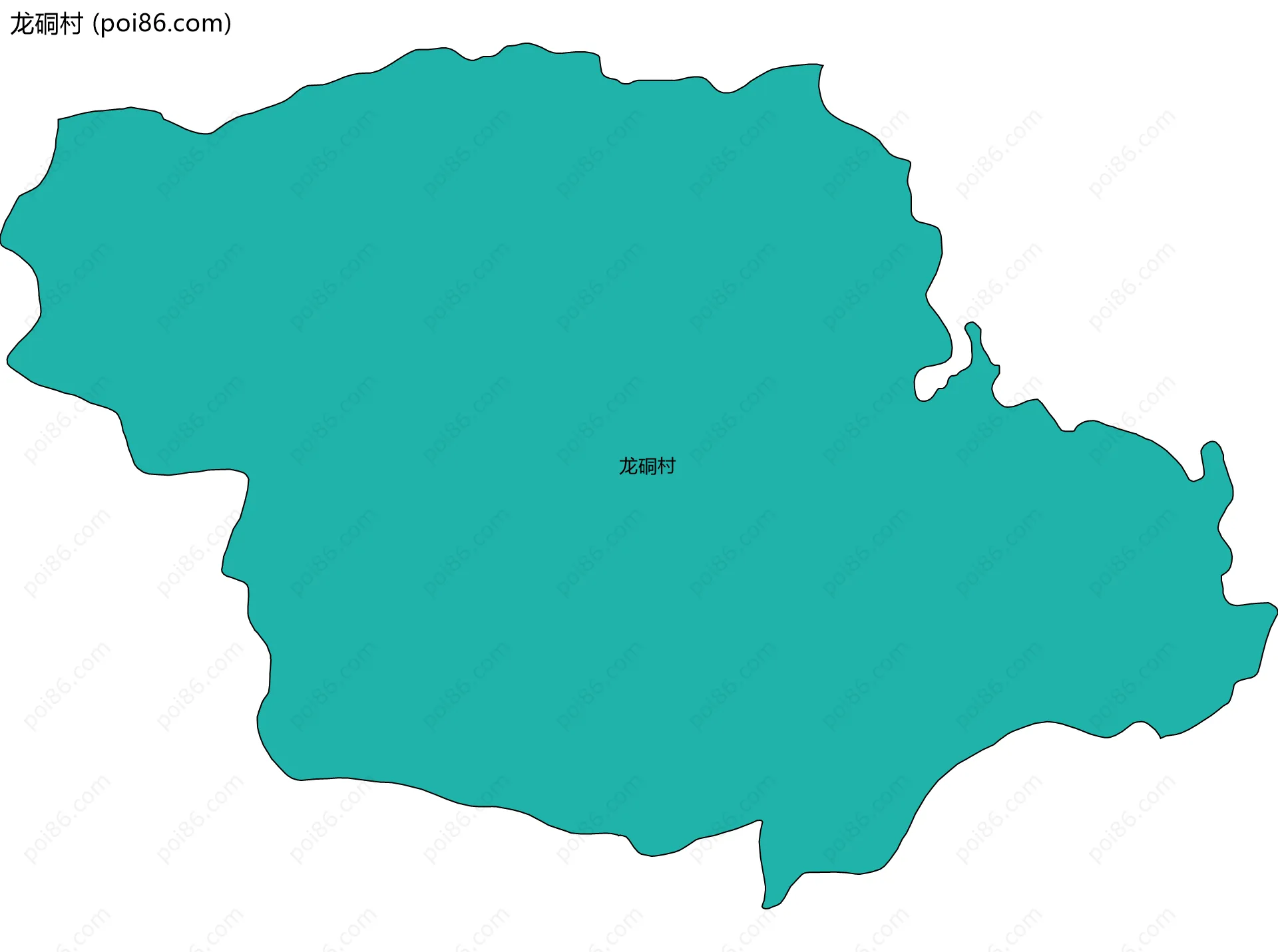 龙硐村边界地图