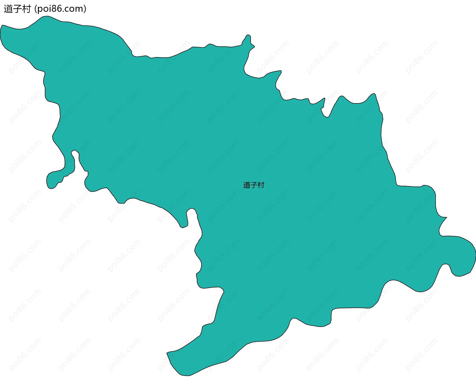 道子村边界地图