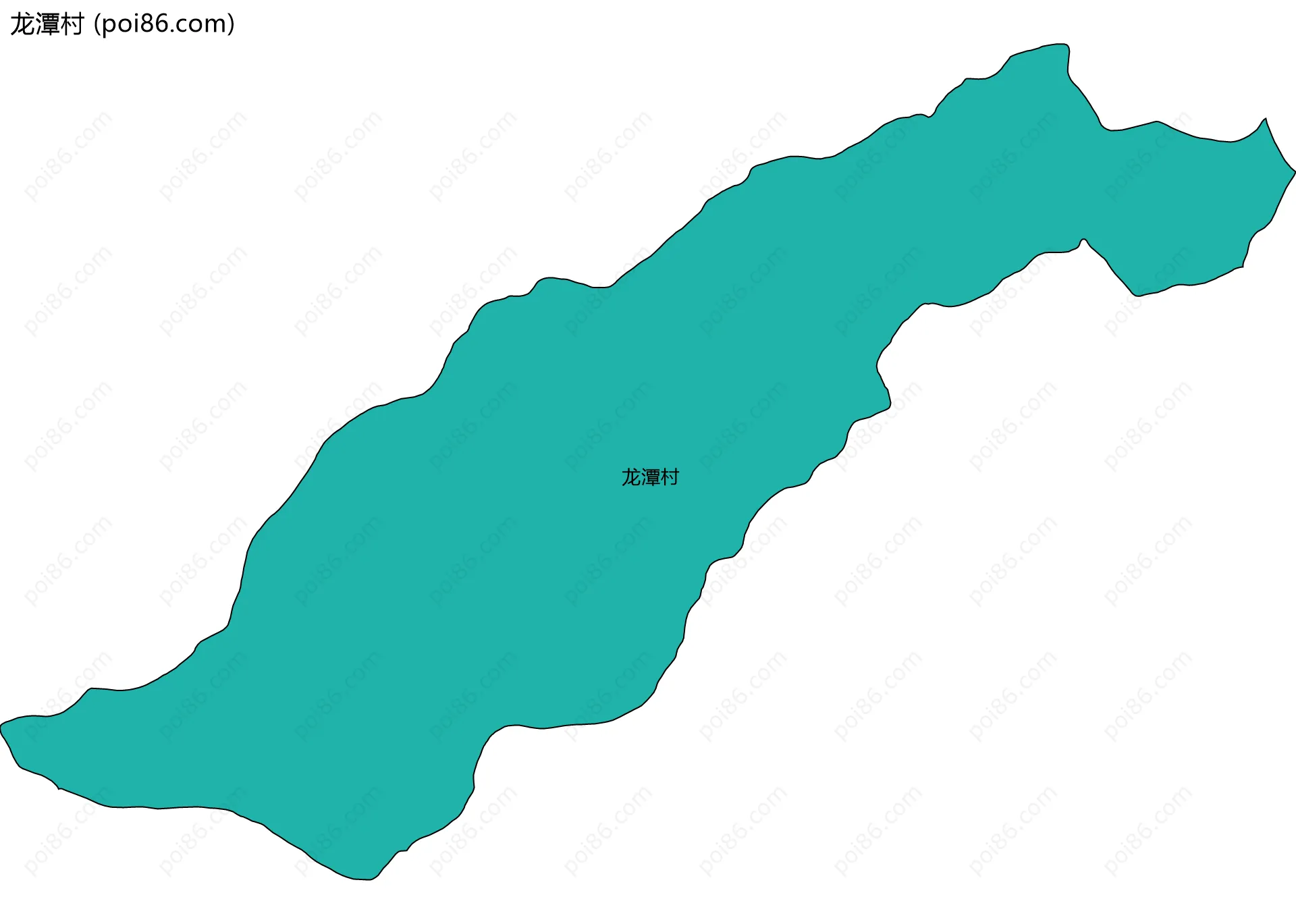 龙潭村边界地图